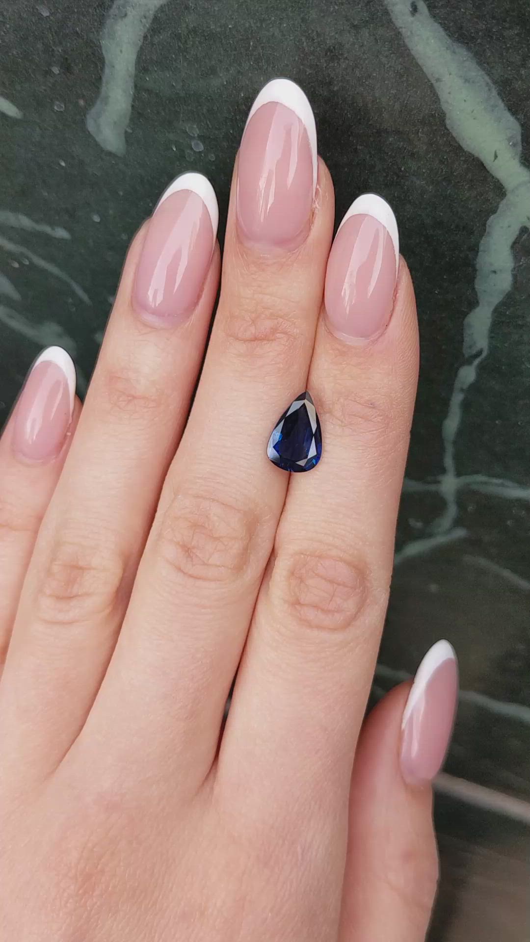 2.87 Ct. Blue Sapphire from Ceylon (Sri Lanka) Size Video