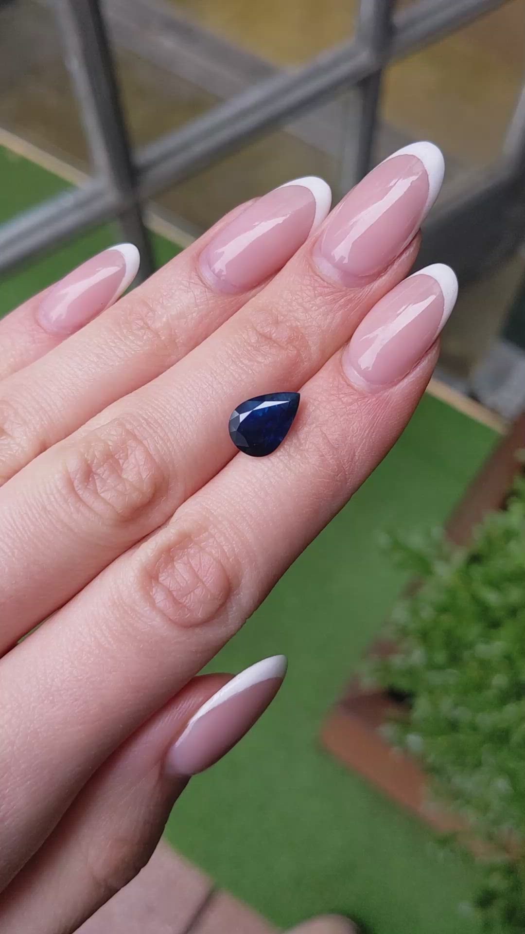 3.54 Ct. Blue Sapphire from Ceylon (Sri Lanka) Size Video