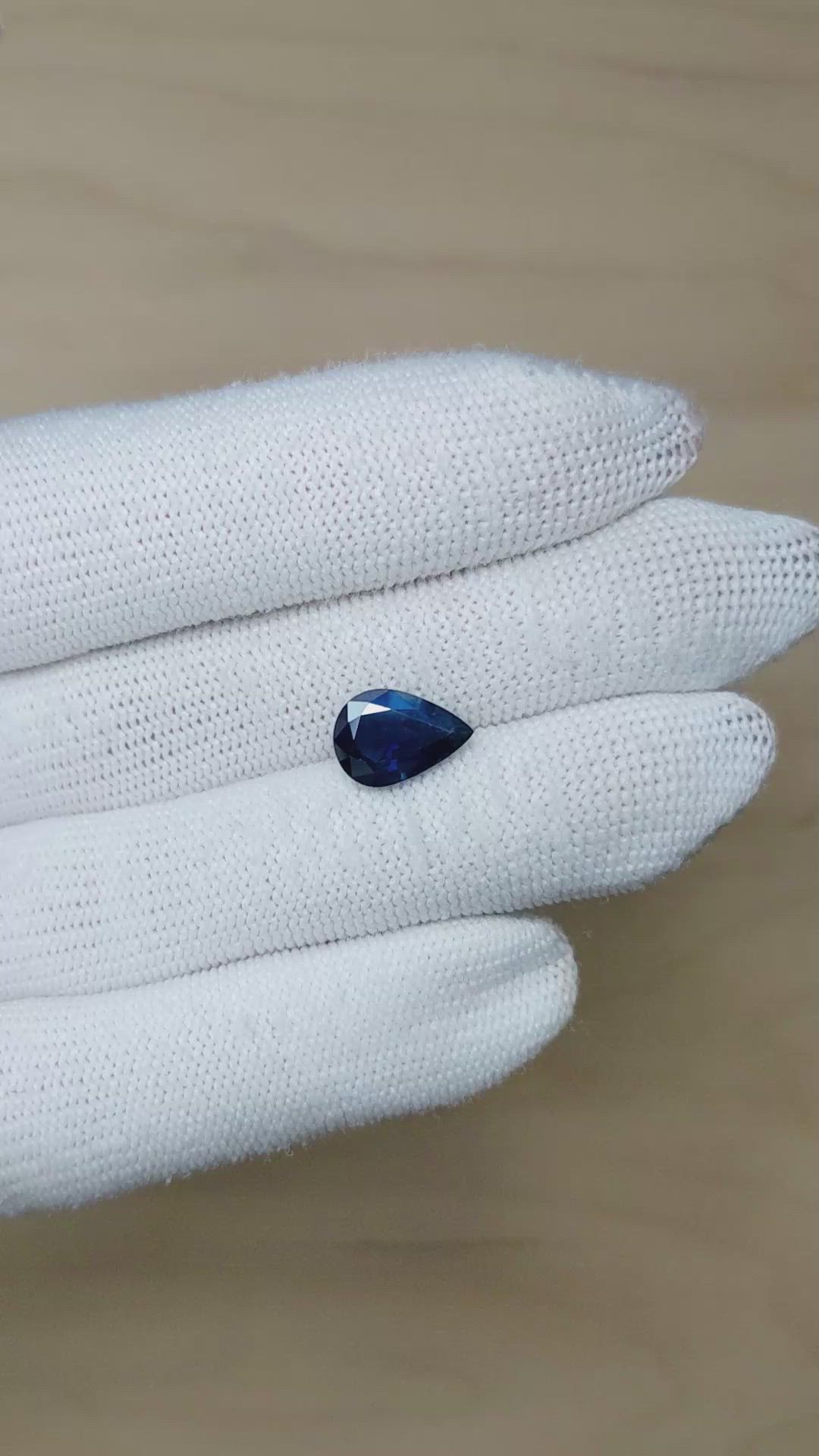 3.54 Ct. Blue Sapphire from Ceylon (Sri Lanka) Size Video
