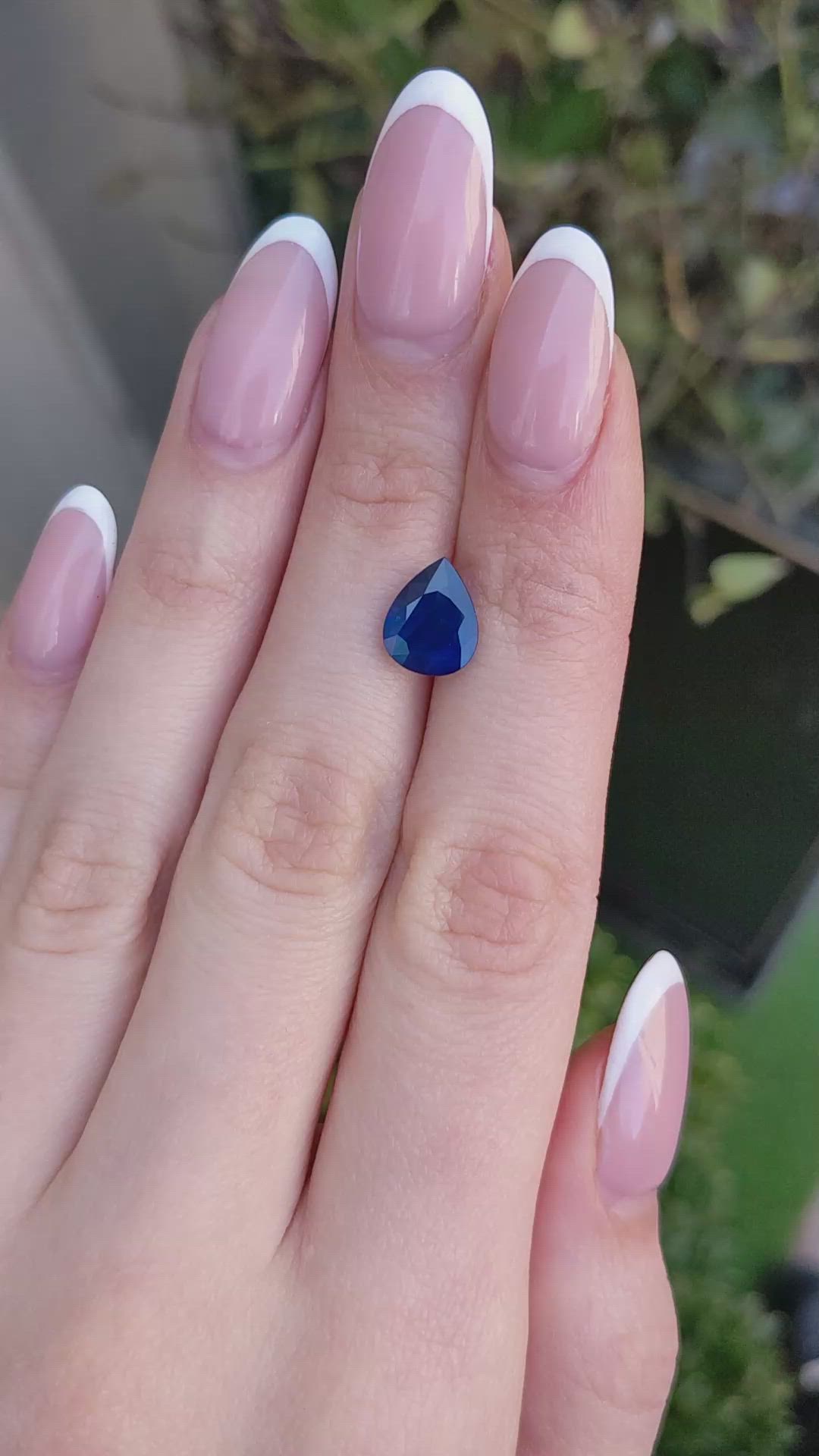 2.67 Ct. Blue Sapphire from Ceylon (Sri Lanka) Size Video