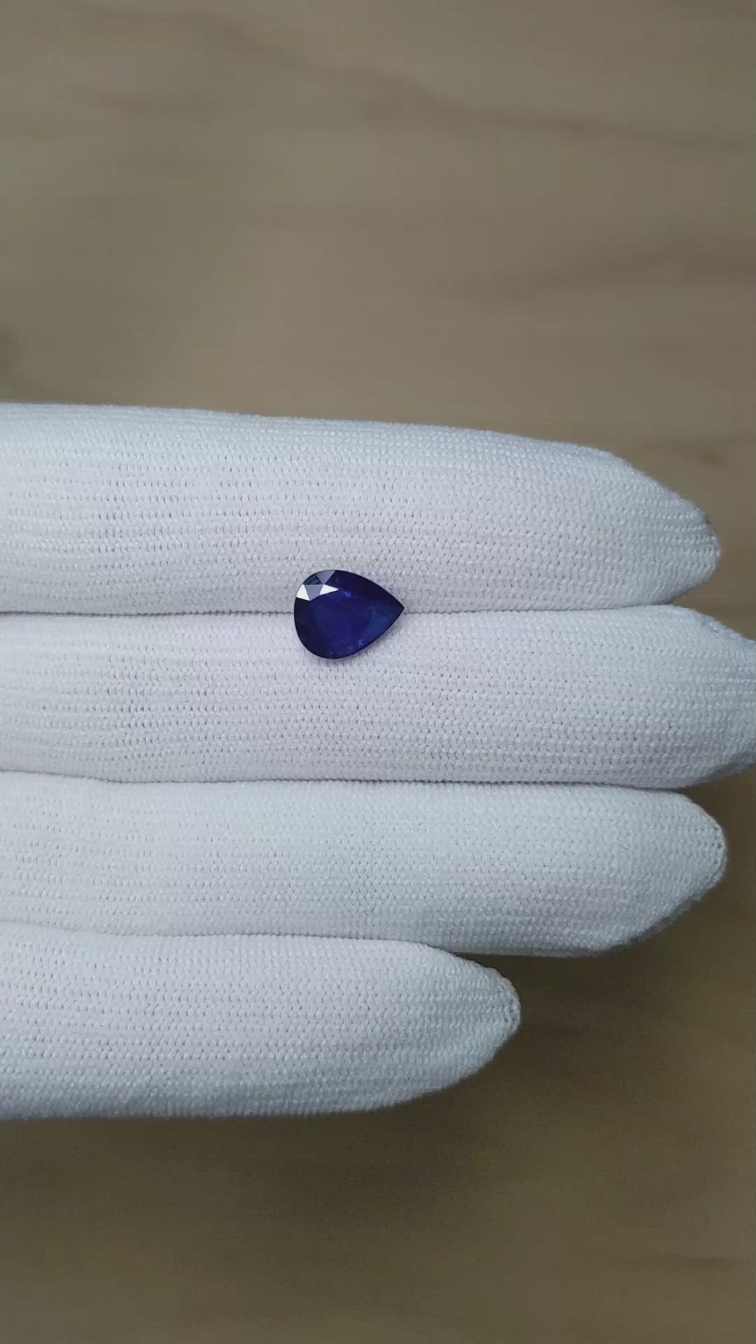 2.67 Ct. Blue Sapphire from Ceylon (Sri Lanka) Size Video