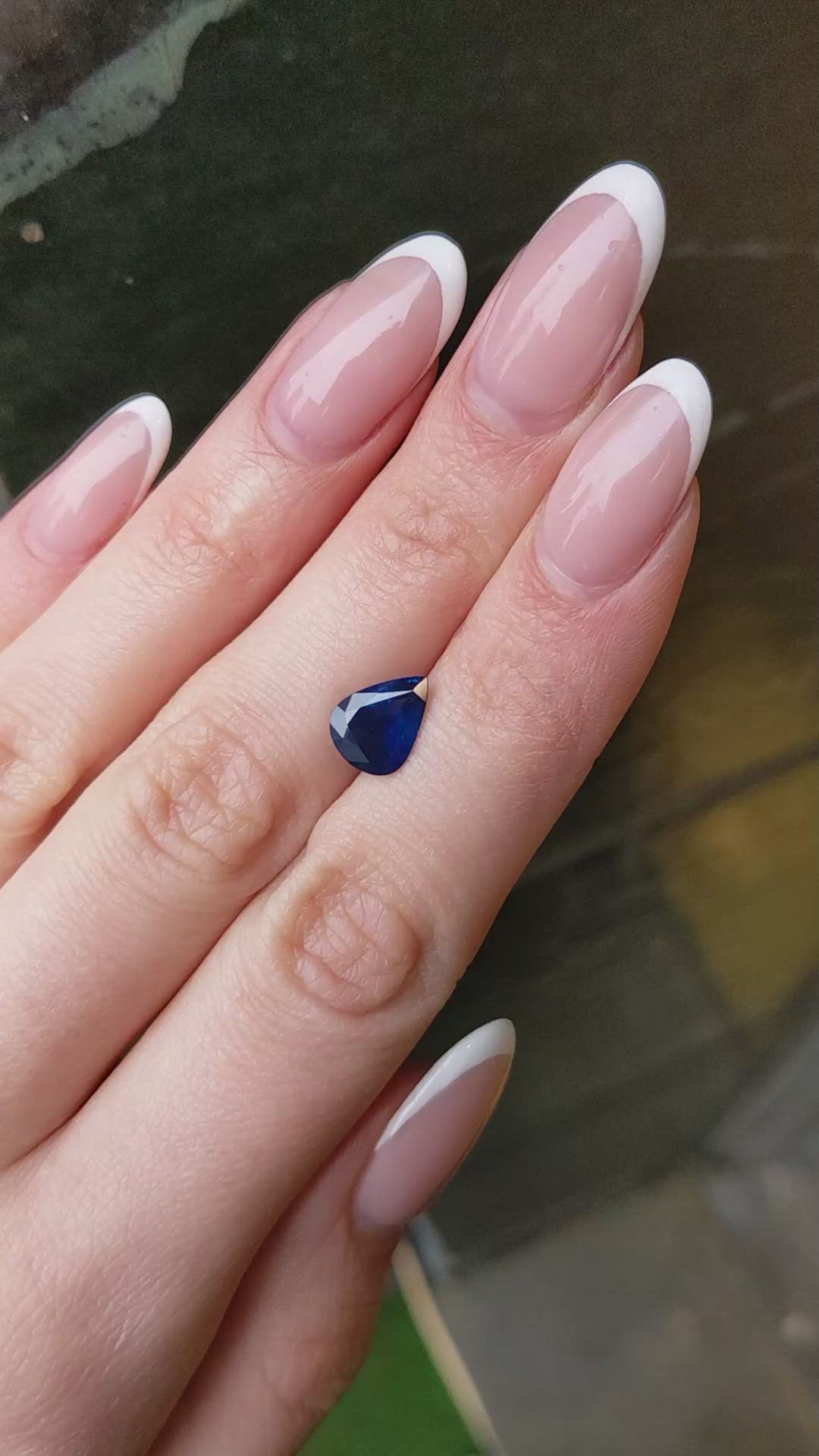 2.43 Ct. Blue Sapphire from Ceylon (Sri Lanka) Size Video