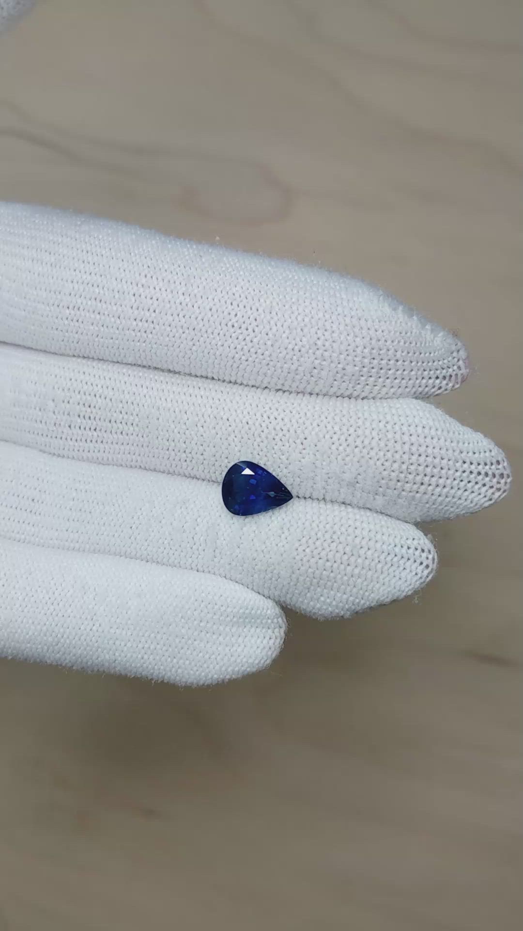 2.43 Ct. Blue Sapphire from Ceylon (Sri Lanka) Size Video