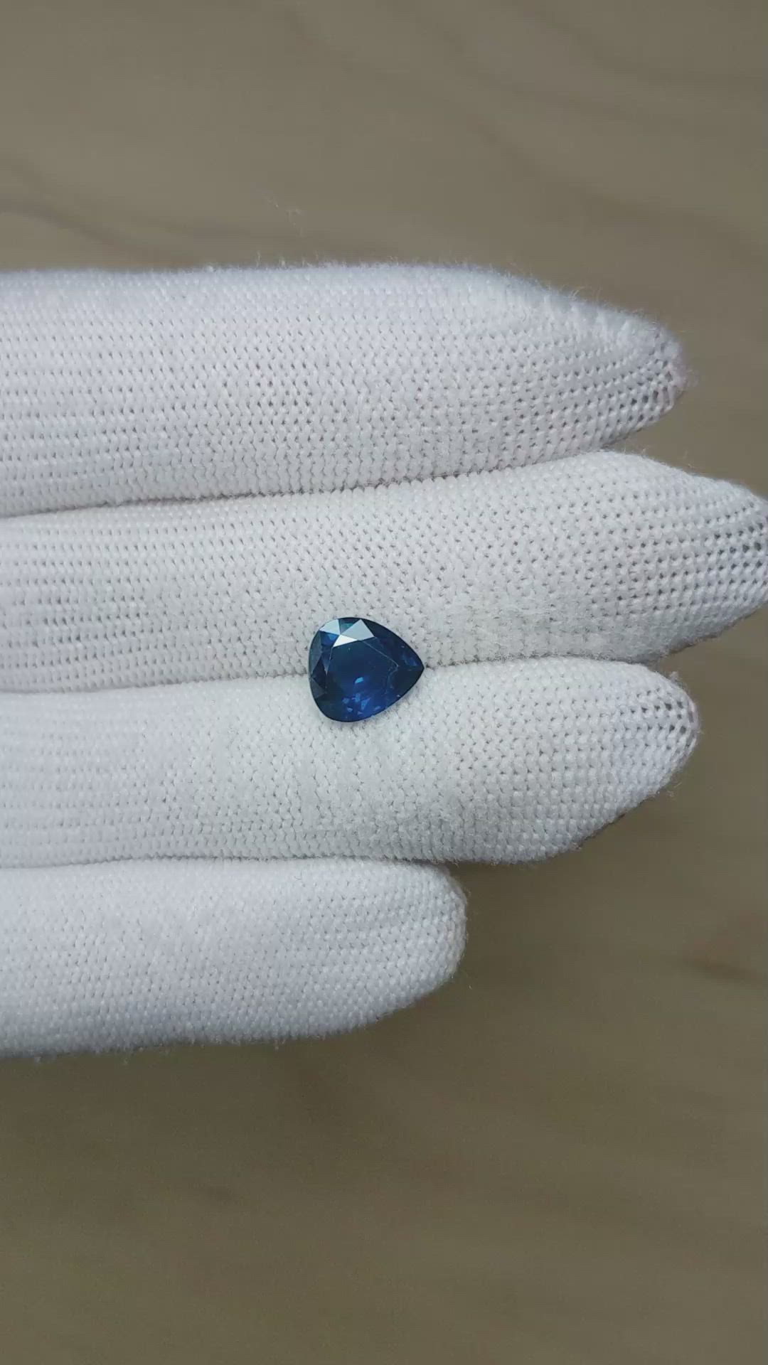 2.70 Ct. Blue Sapphire from Ceylon (Sri Lanka) Size Video