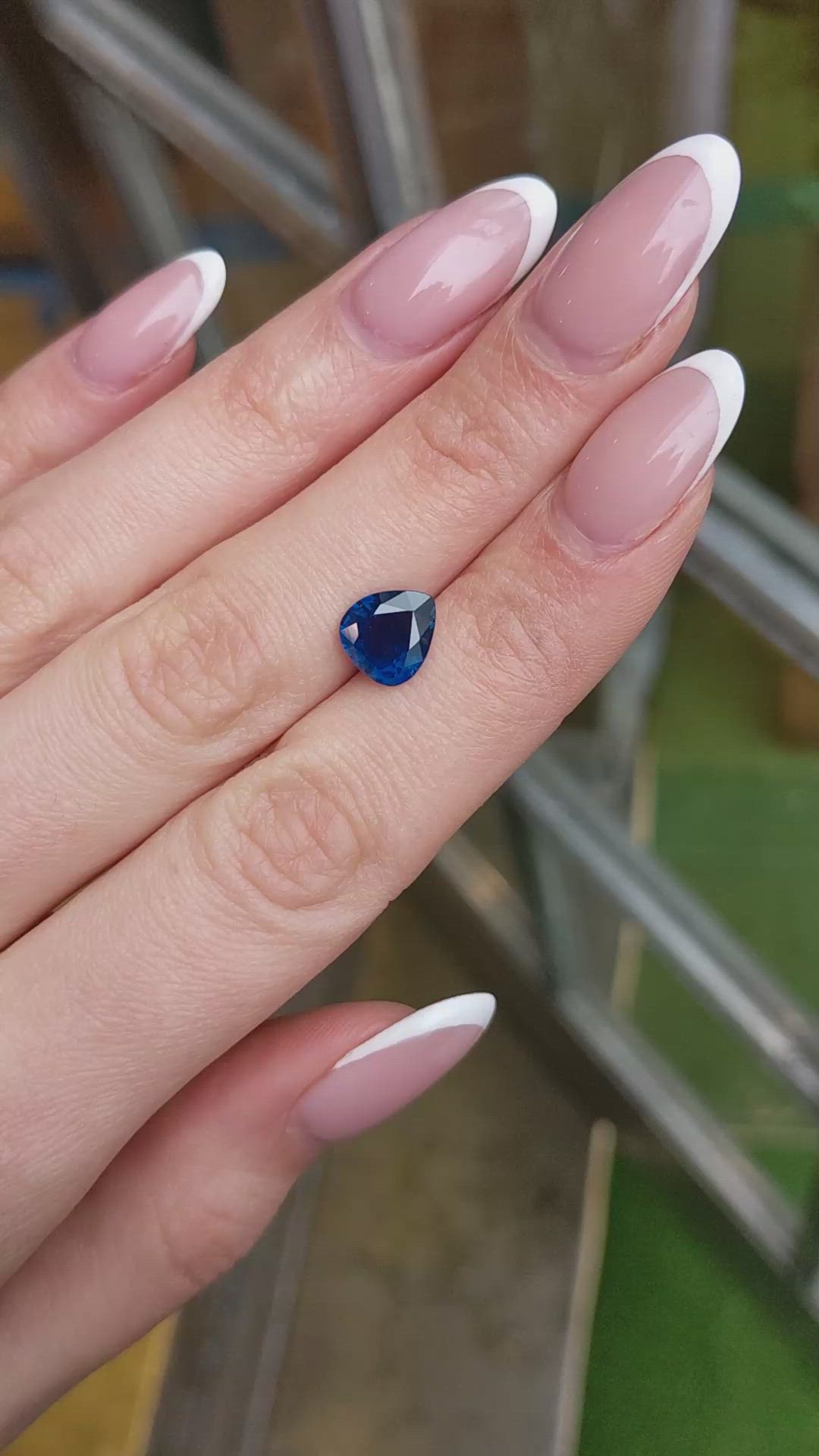 2.70 Ct. Blue Sapphire from Ceylon (Sri Lanka) Size Video