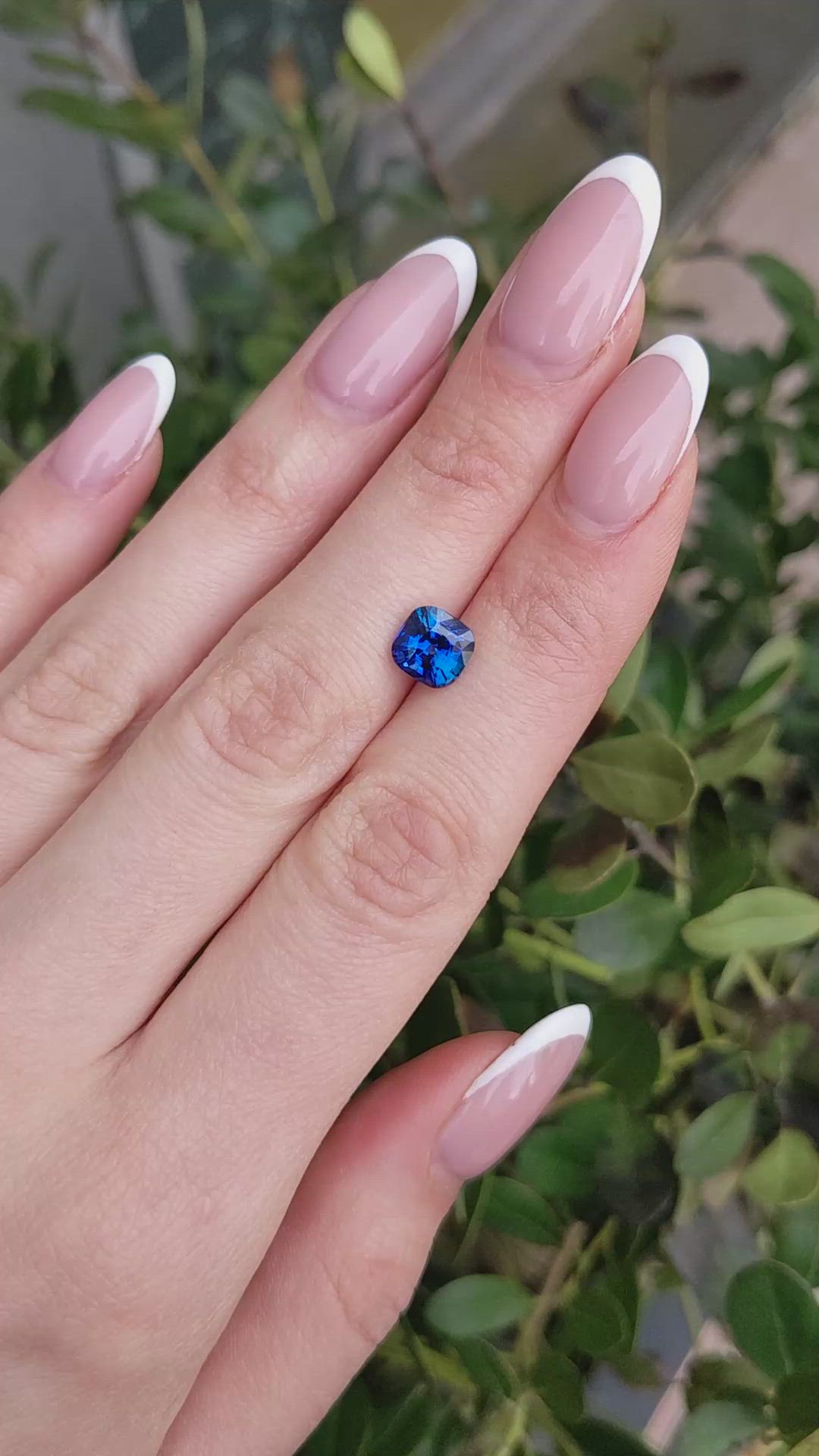 2.34 Ct. Blue Sapphire from Ceylon (Sri Lanka) Size Video