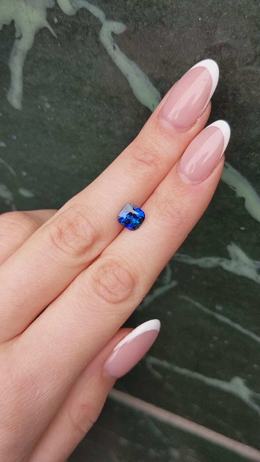 2.34 Ct. Blue Sapphire from Ceylon (Sri Lanka) Size Video