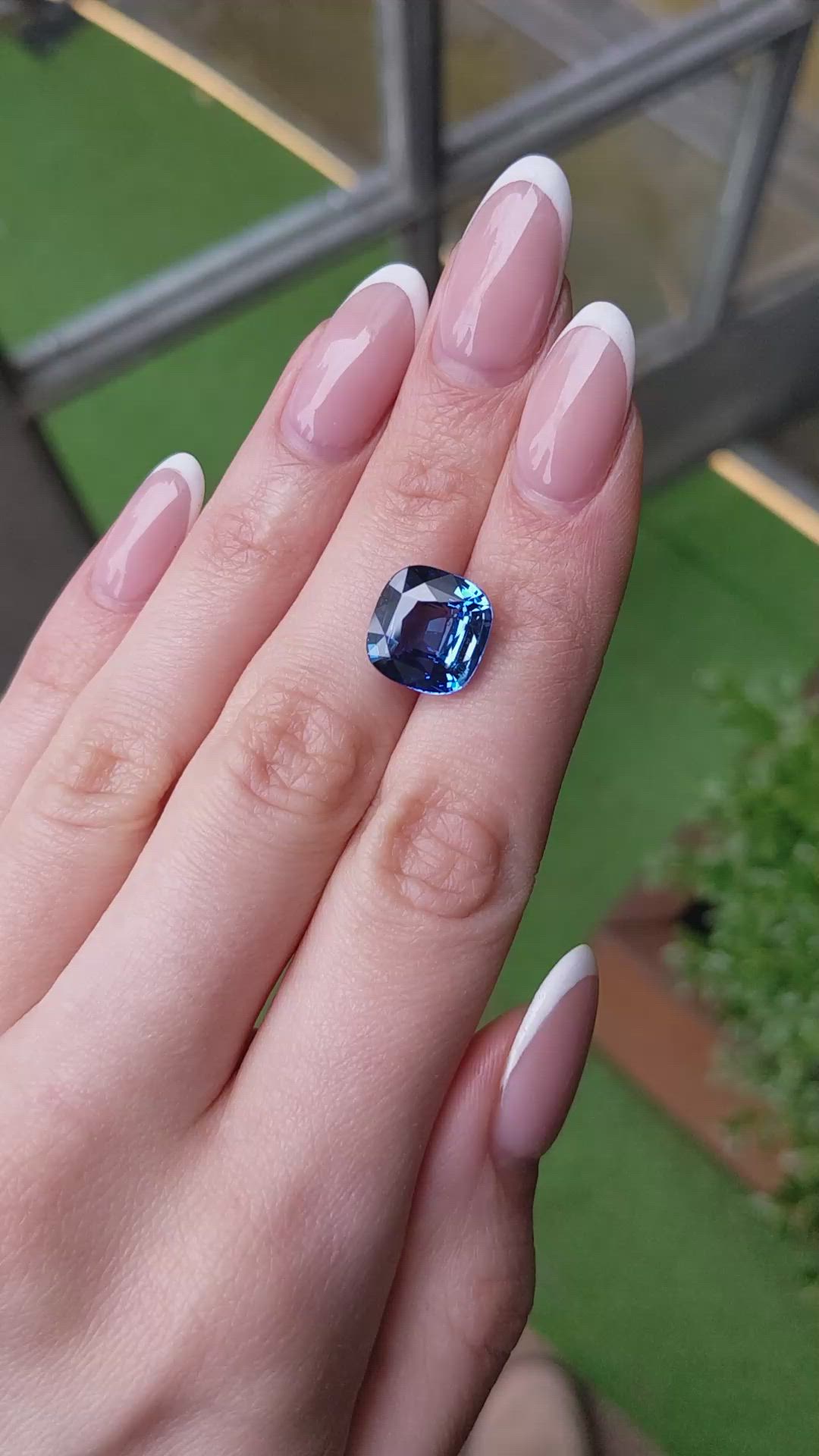 10.03 Ct. Blue Sapphire from Ceylon (Sri Lanka) Size Video