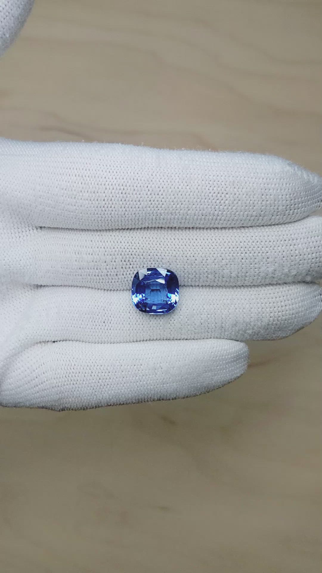 10.03 Ct. Blue Sapphire from Ceylon (Sri Lanka) Size Video
