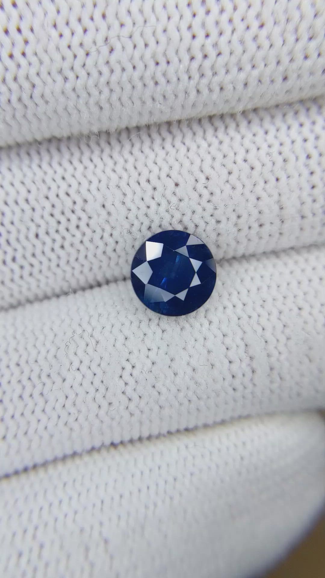 2.40 Ct. Blue Sapphire from Ceylon (Sri Lanka) Size Video