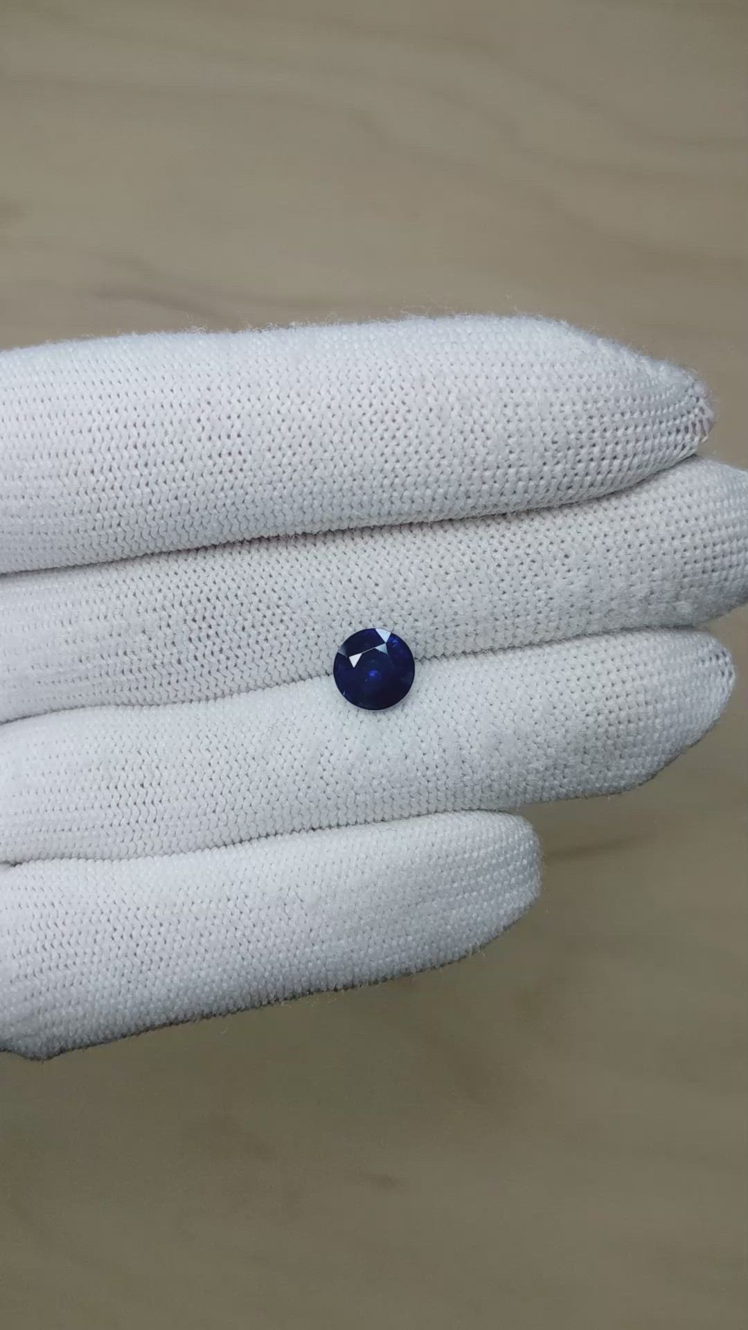 2.40 Ct. Blue Sapphire from Ceylon (Sri Lanka) Size Video