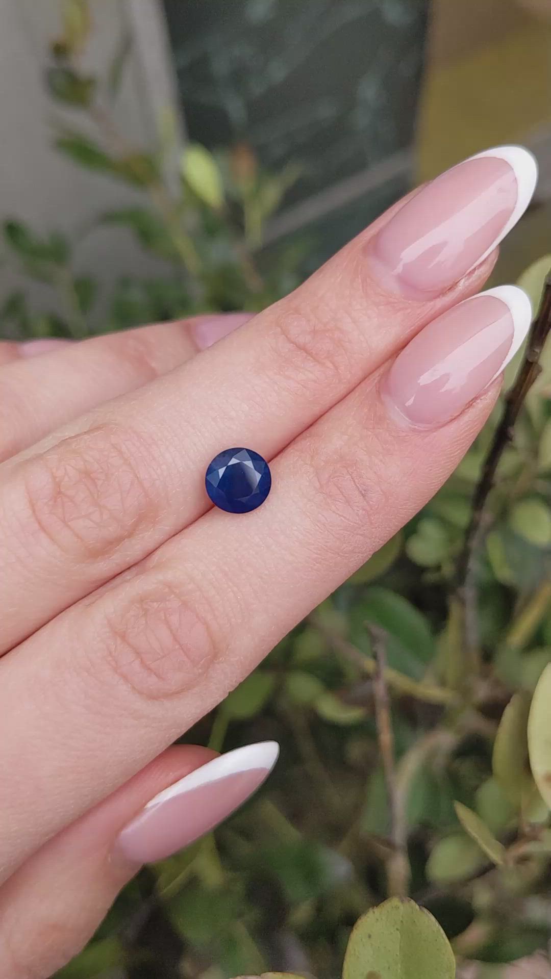 2.52 Ct. Blue Sapphire from Ceylon (Sri Lanka) Size Video