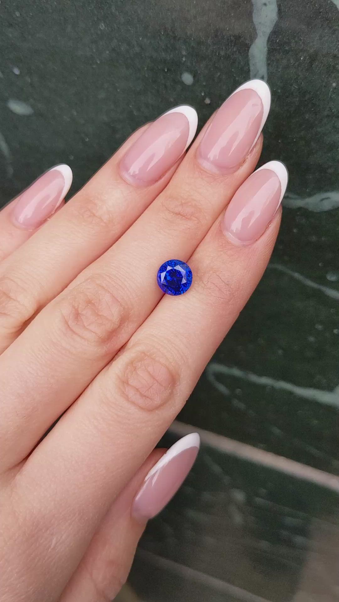 3.06 Ct. Blue Sapphire from Ceylon (Sri Lanka) Size Video