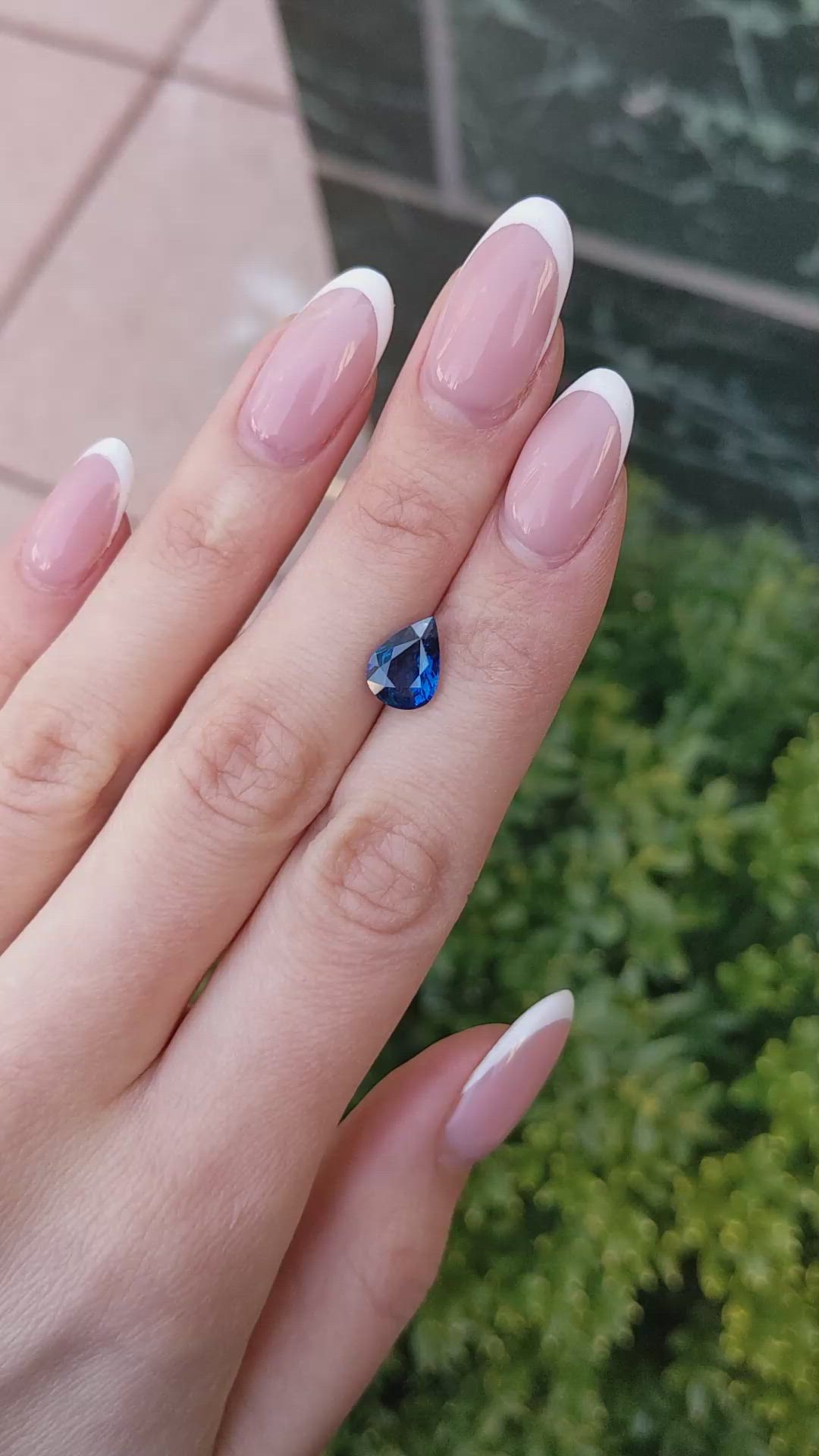 2.99 Ct. Blue Sapphire from Ceylon (Sri Lanka) Size Video