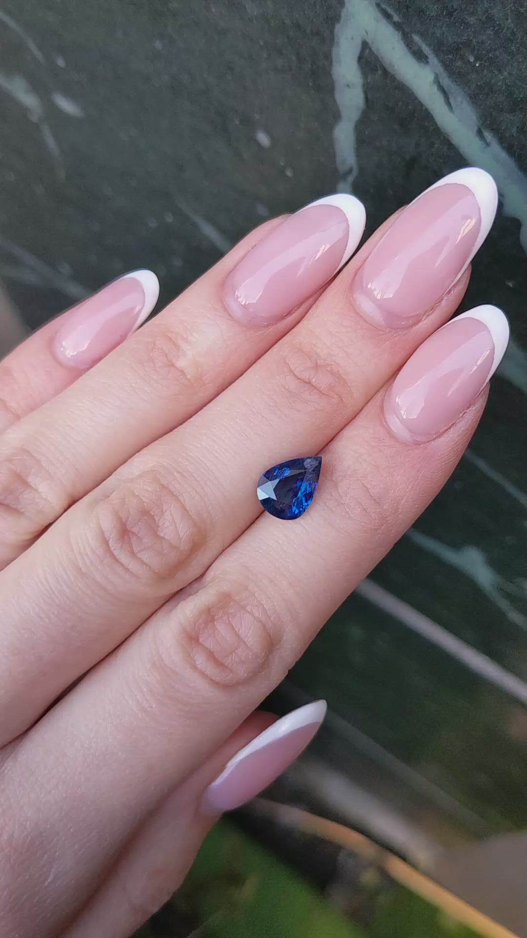 2.99 Ct. Blue Sapphire from Ceylon (Sri Lanka) Size Video