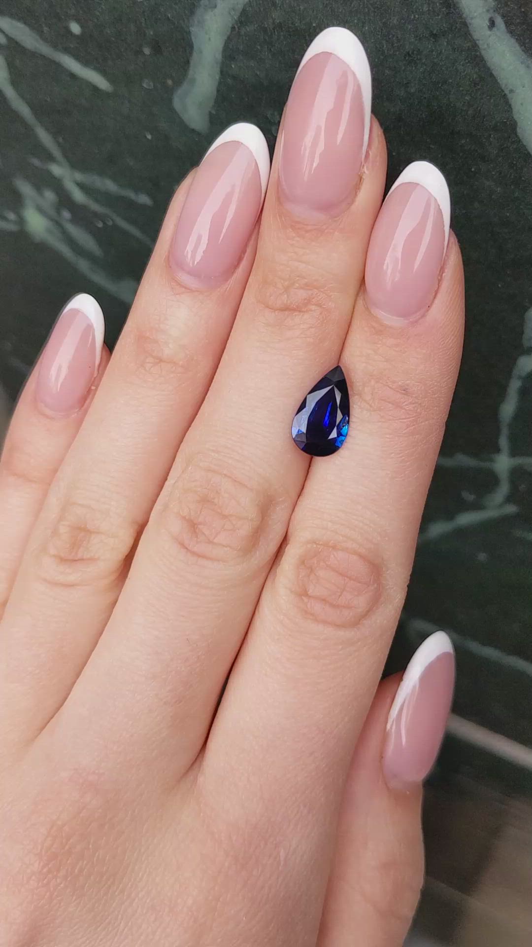 2.57 Ct. Blue Sapphire from Ceylon (Sri Lanka) Size Video