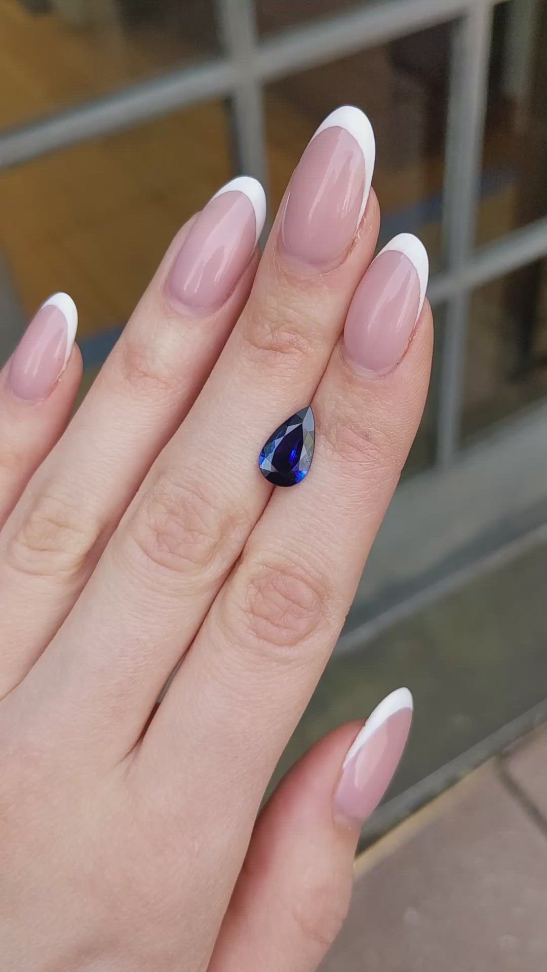 2.57 Ct. Blue Sapphire from Ceylon (Sri Lanka) Size Video