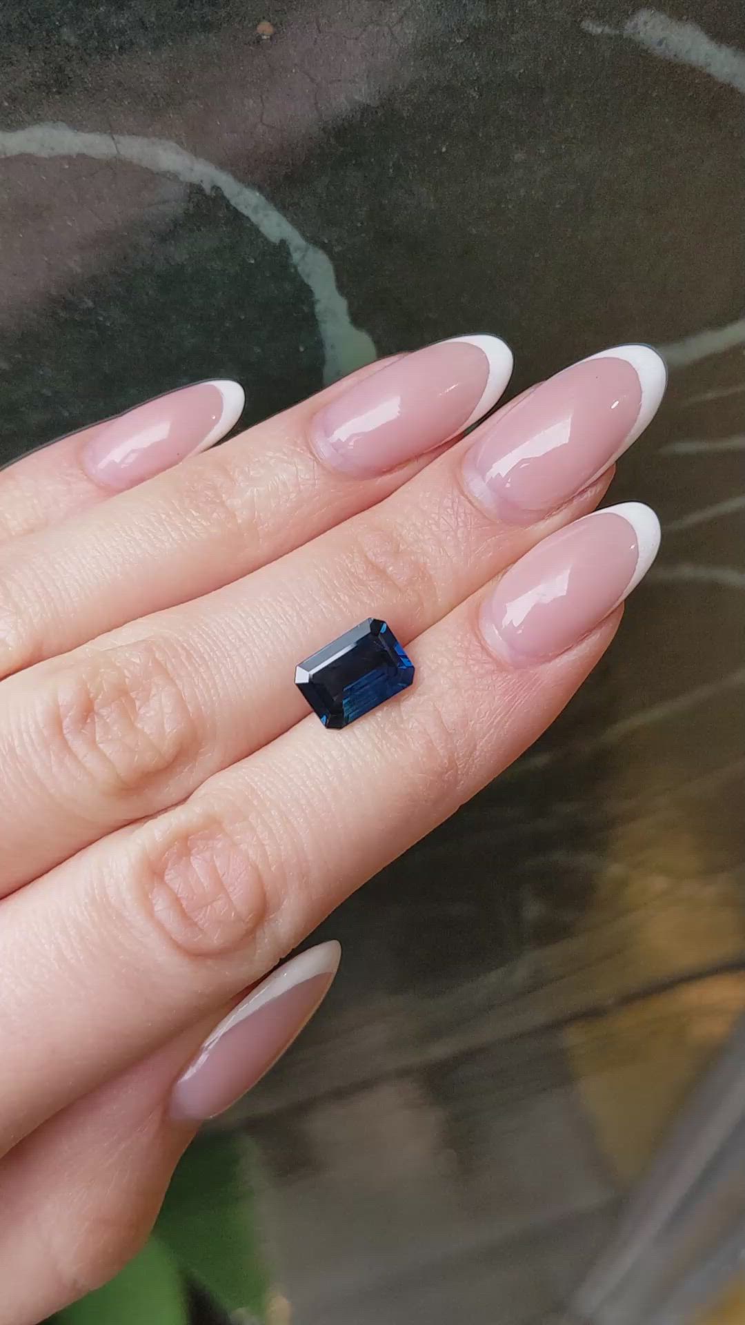 3.52 Ct. Blue Sapphire from Ceylon (Sri Lanka) Size Video