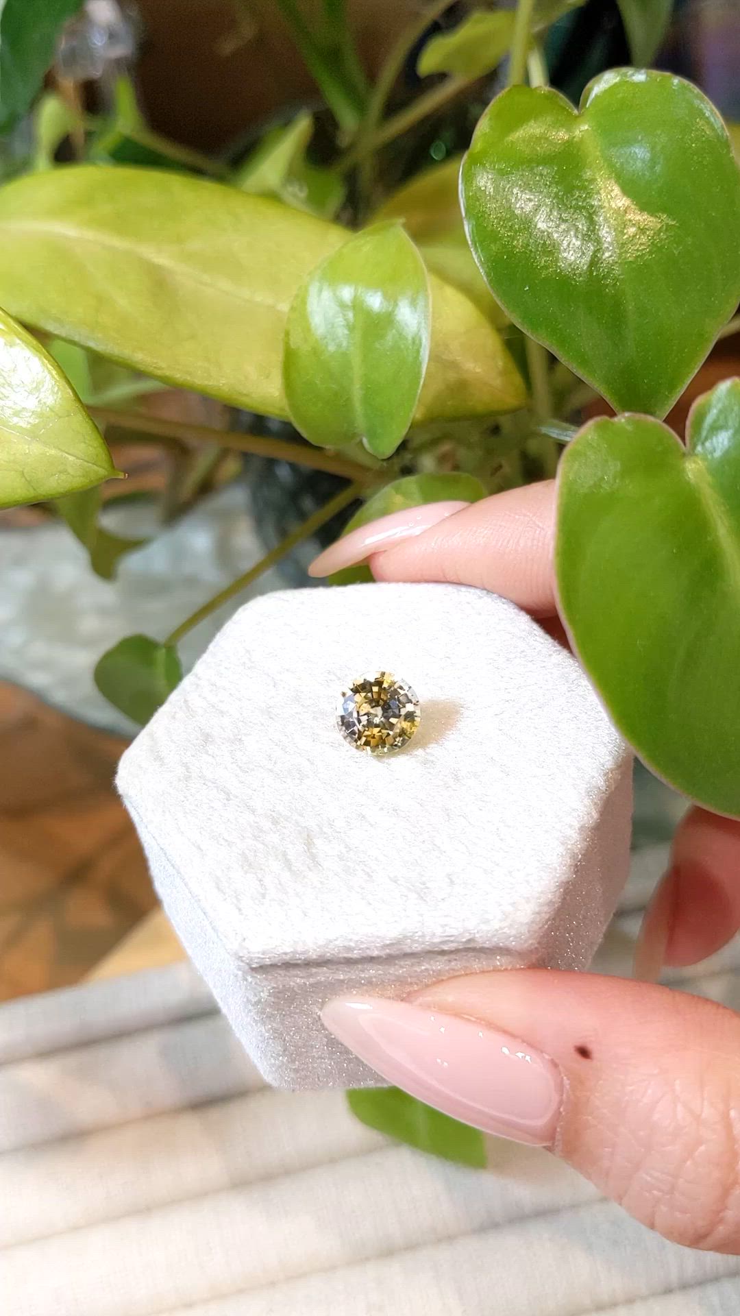 2.33 Ct. Bi Color Sapphire from Ceylon (Sri Lanka) Size Video