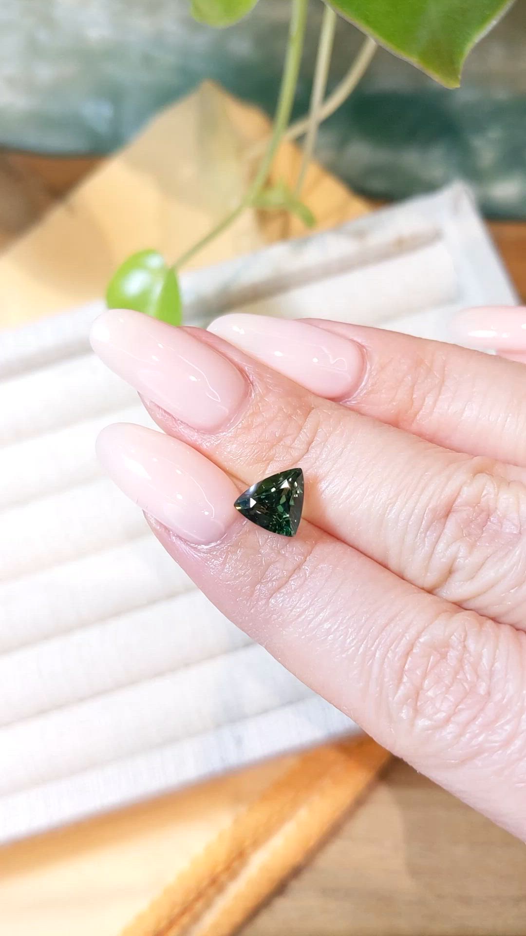 2.52 Ct. Green Sapphire from Madagascar Size Video