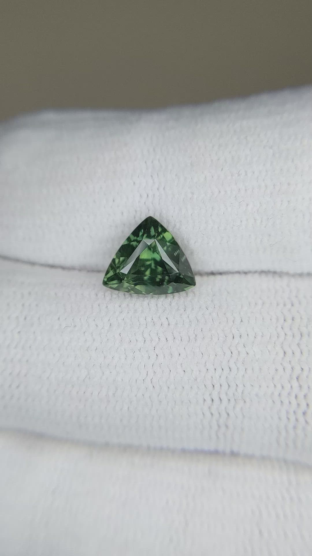 2.52 Ct. Green Sapphire from Madagascar Size Video