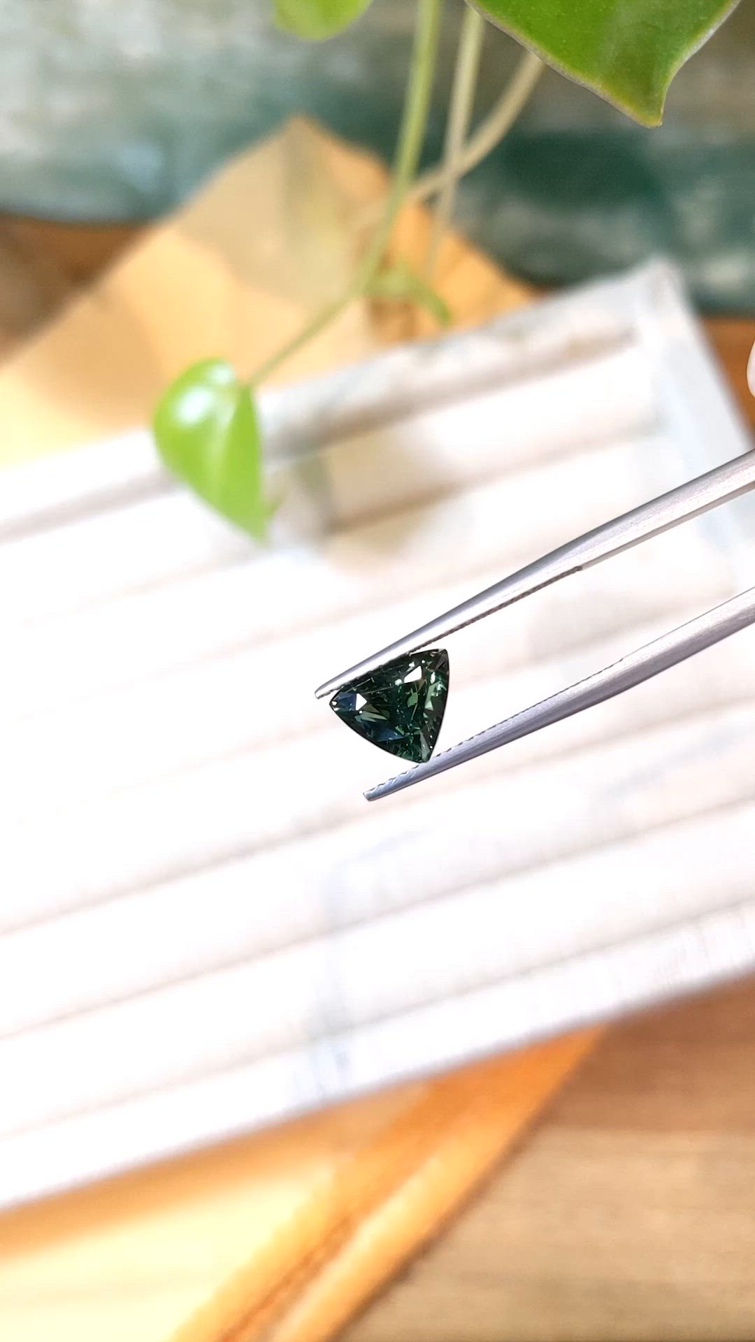 2.52 Ct. Green Sapphire from Madagascar Size Video