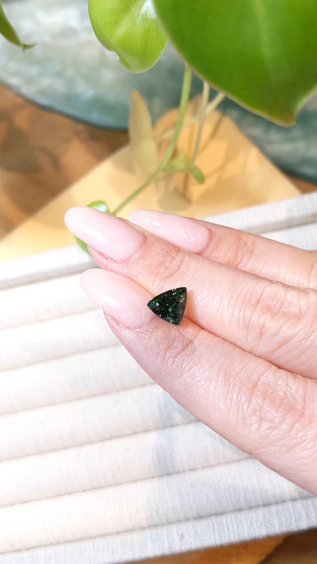 2.52 Ct. Green Sapphire from Madagascar Size Video