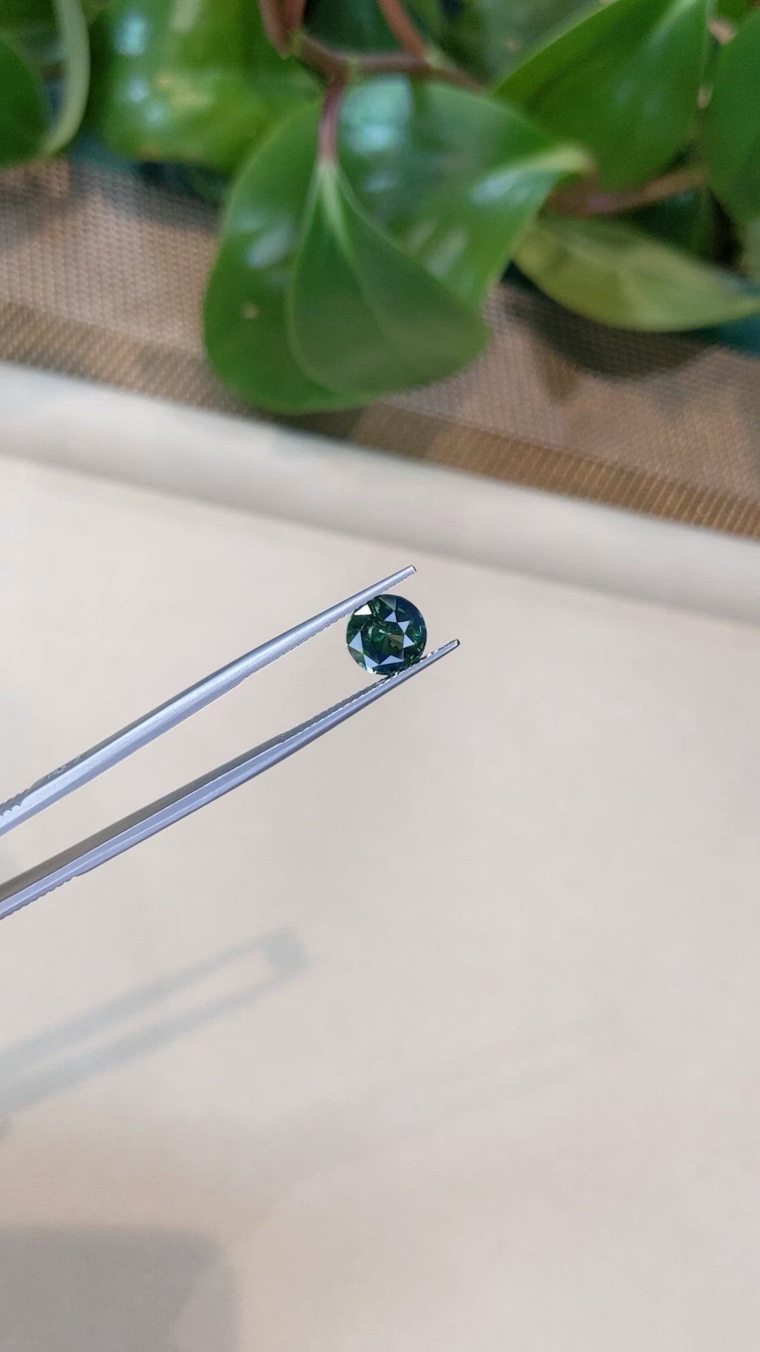 2.65 Ct. Bluish Green Sapphire from Madagascar Size Video