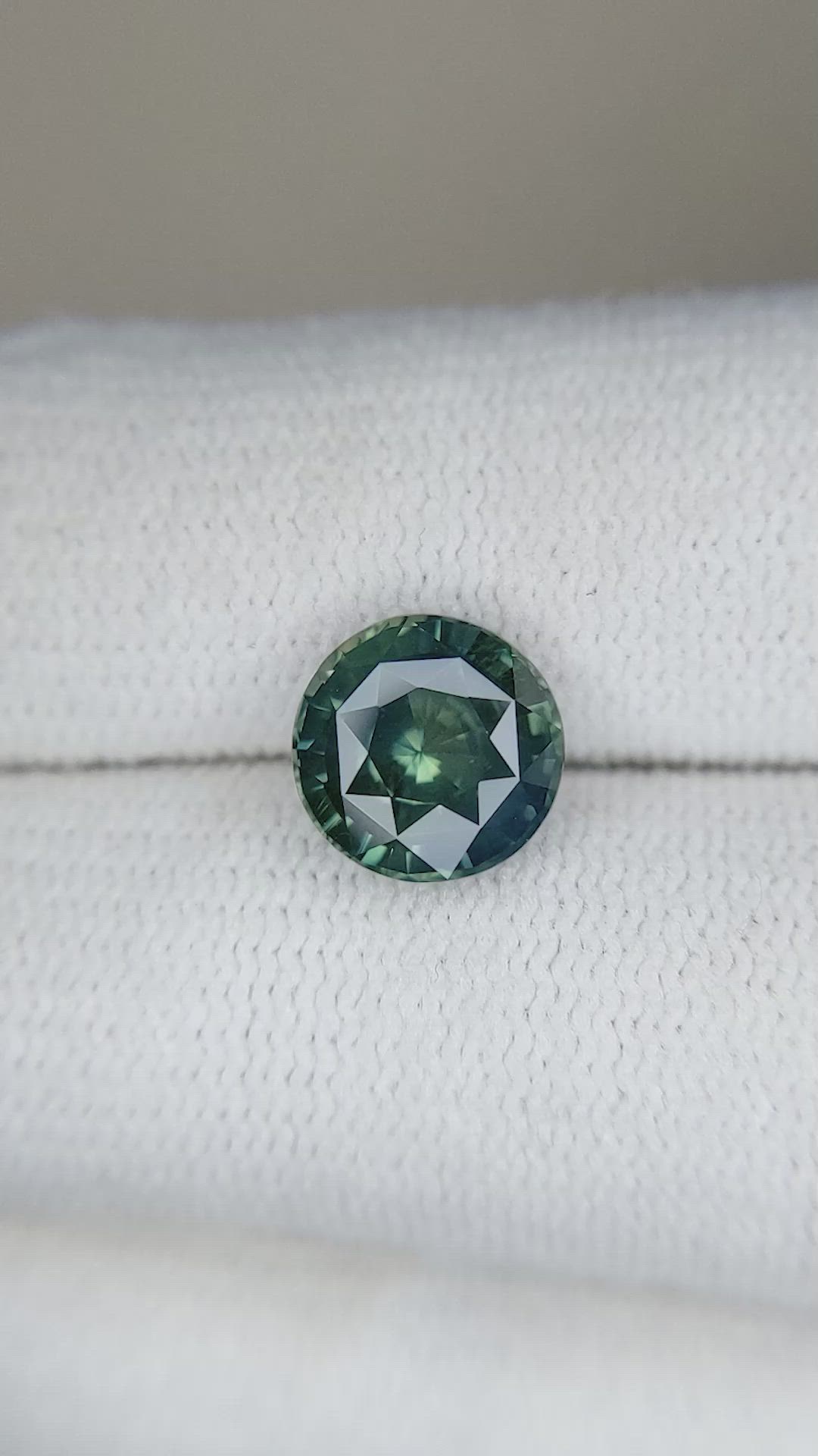 2.65 Ct. Bluish Green Sapphire from Madagascar Size Video