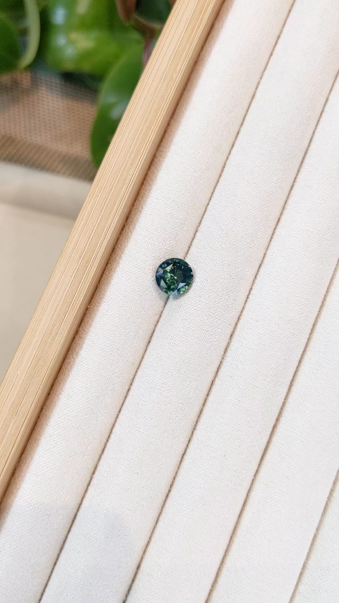 2.65 Ct. Bluish Green Sapphire from Madagascar Size Video