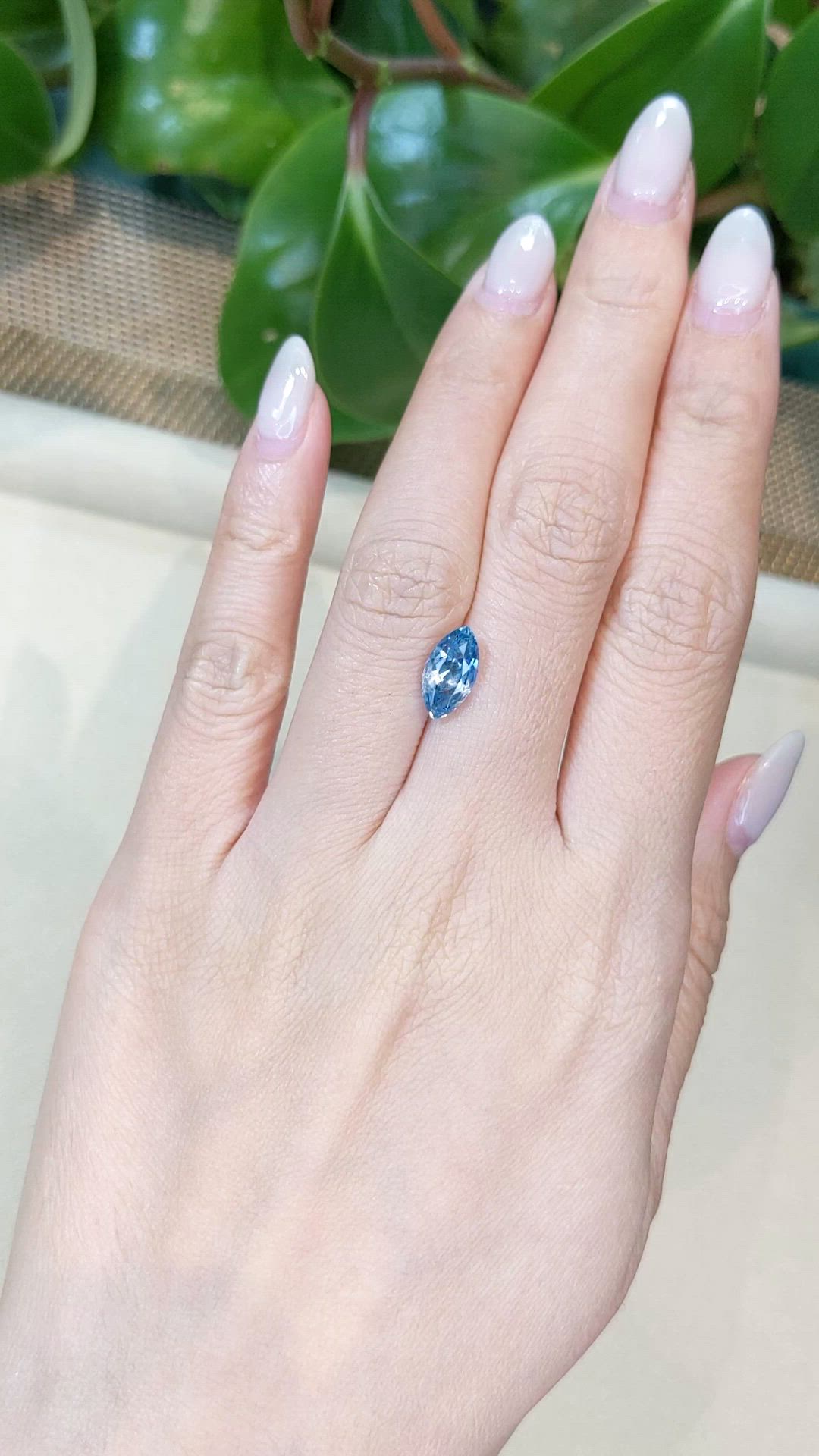 2.67 Ct. Blue Sapphire from Ceylon (Sri Lanka) Size Video