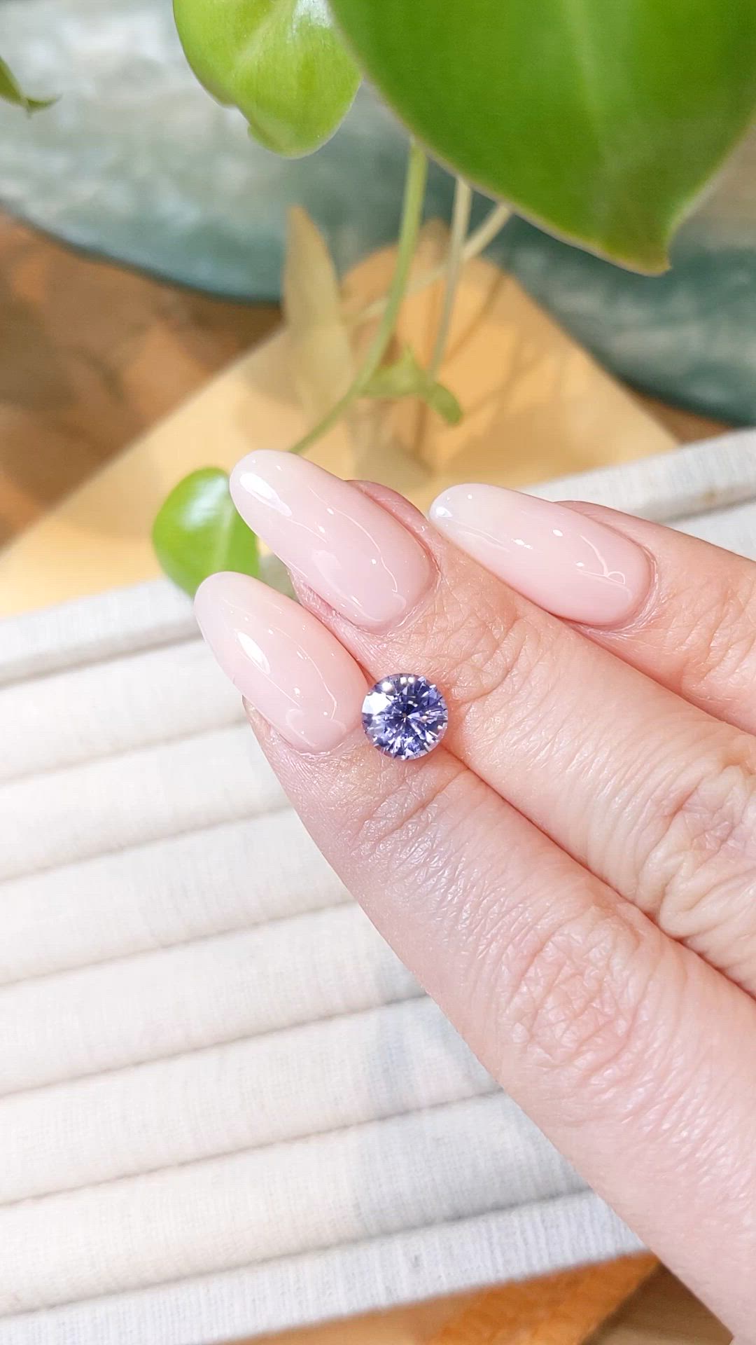 2.00 Ct. Violet Sapphire from Ceylon (Sri Lanka) Size Video