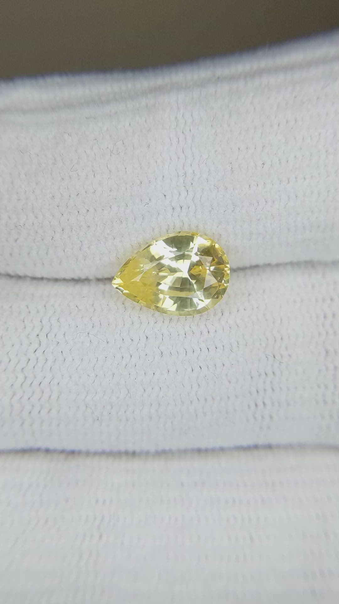 2.75 Ct. Yellow Sapphire from Ceylon (Sri Lanka) Size Video