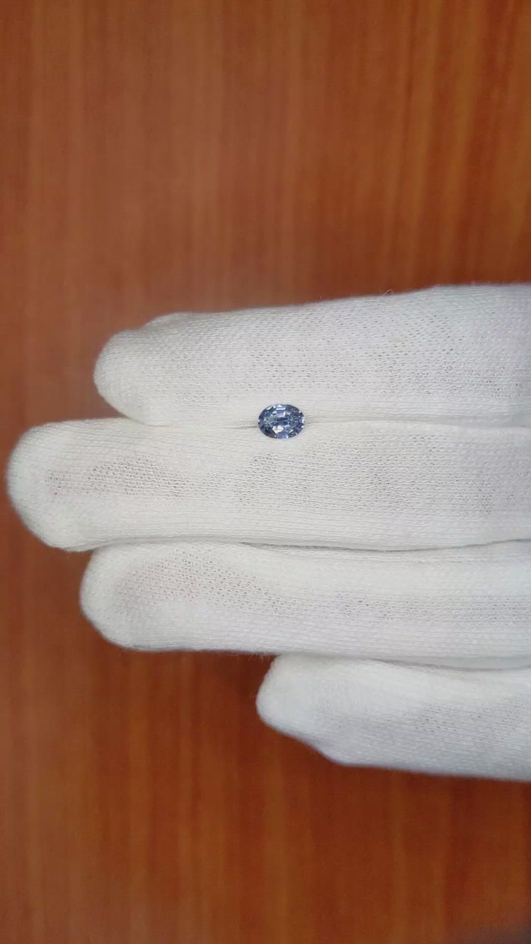 0.47 Ct. Blue Sapphire from Ceylon (Sri Lanka) Size Video