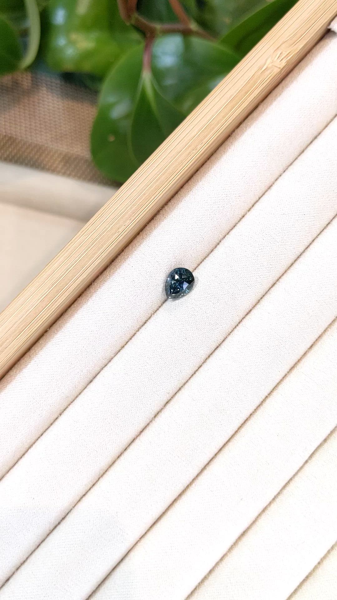 1.90 Ct. Greenish Blue Sapphire from Madagascar Size Video