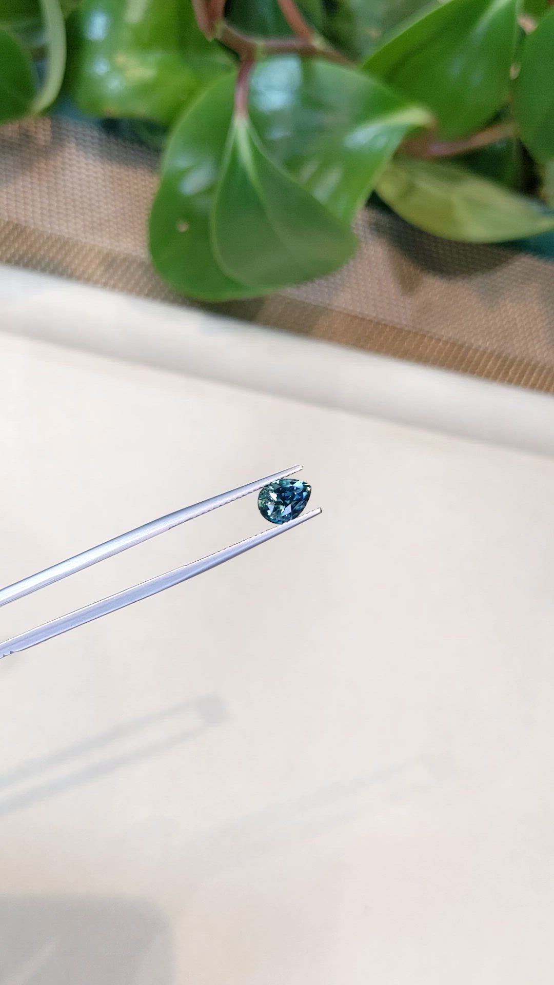 1.90 Ct. Greenish Blue Sapphire from Madagascar Size Video