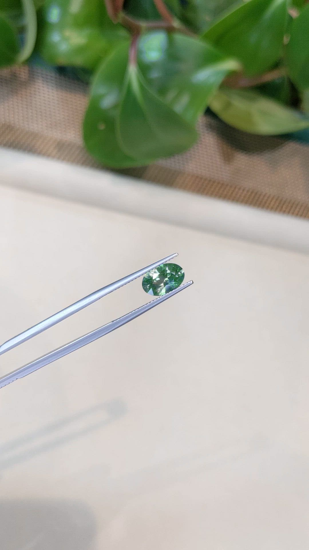 2.15 Ct. Yellowish Green Sapphire from Madagascar Size Video