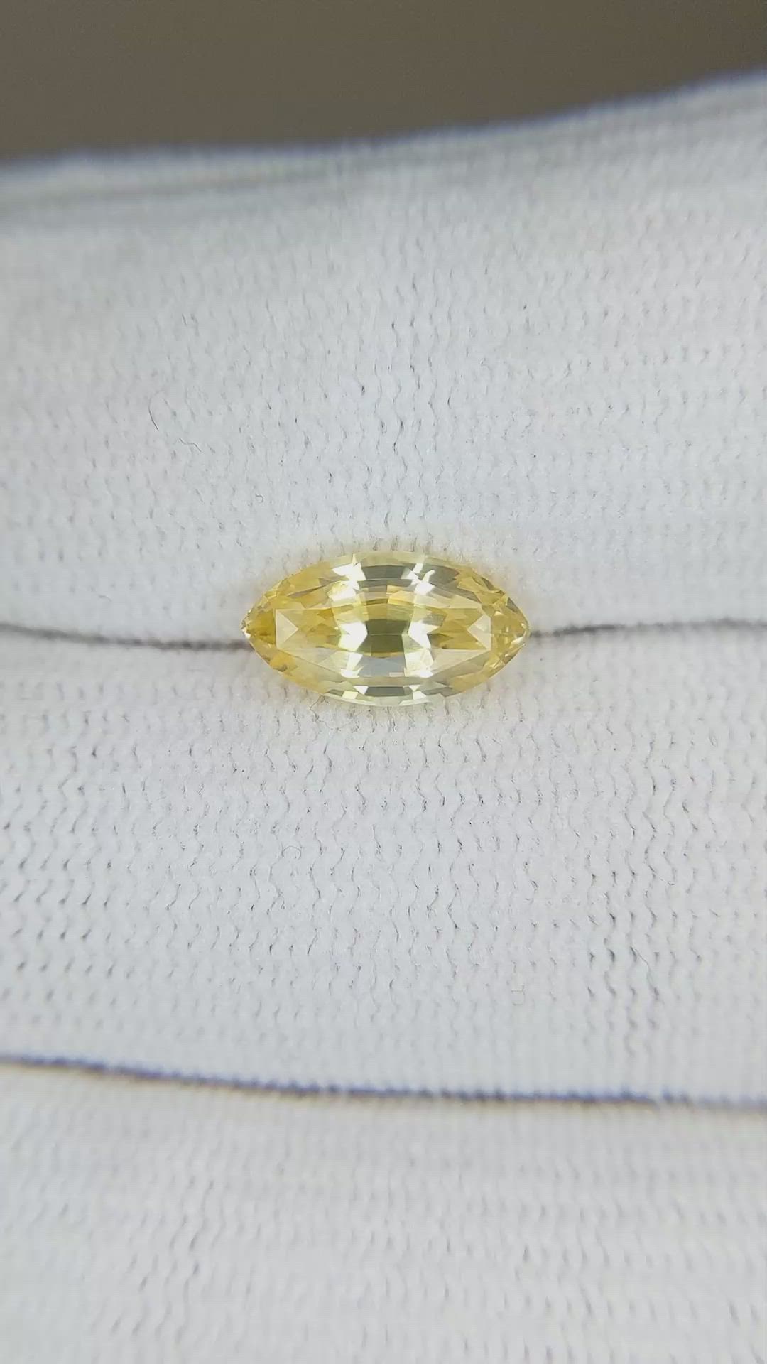 2.33 Ct. Yellow Sapphire from Ceylon (Sri Lanka) Size Video