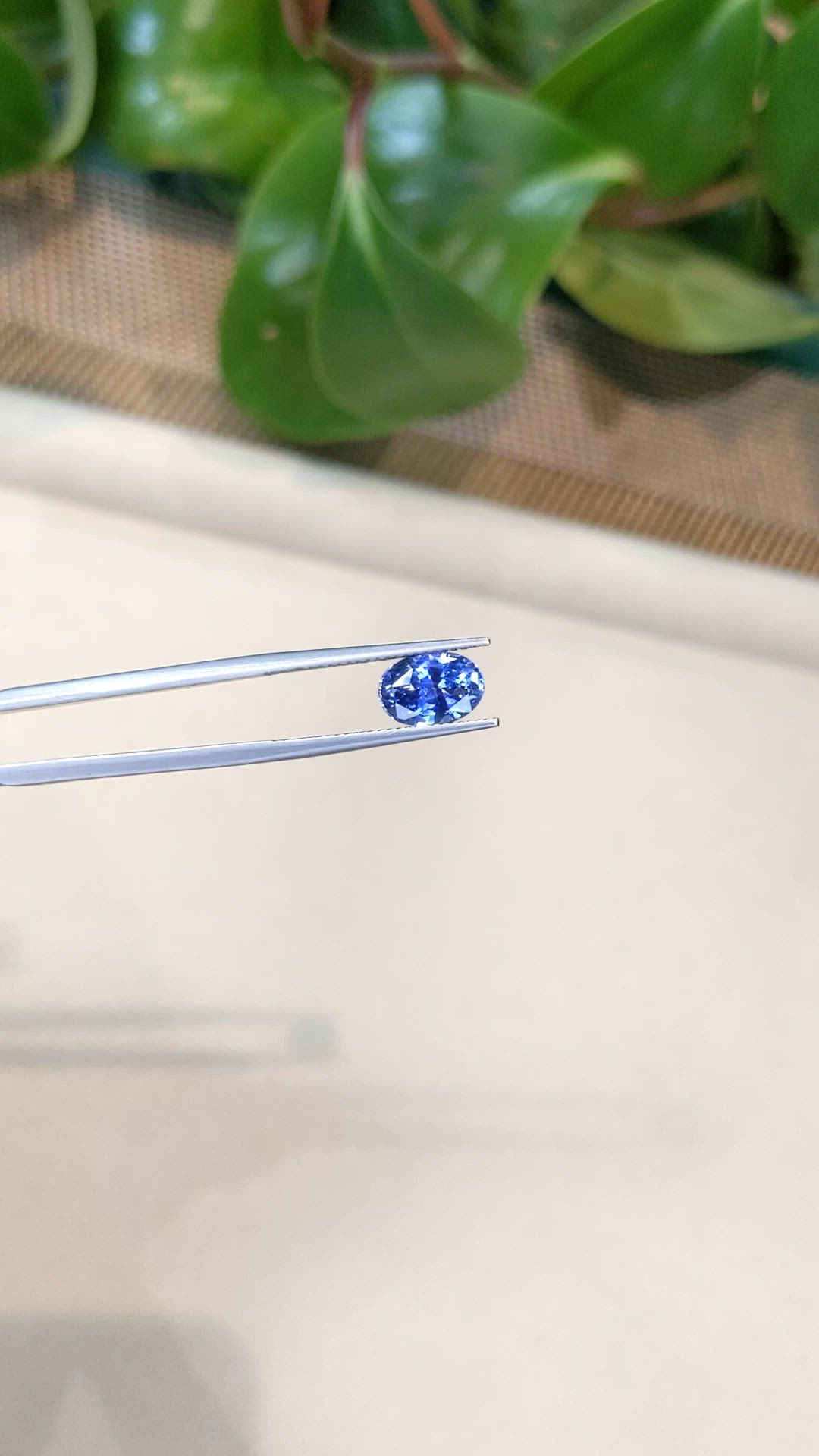 2.89 Ct. Blue Sapphire from Ceylon (Sri Lanka) Size Video