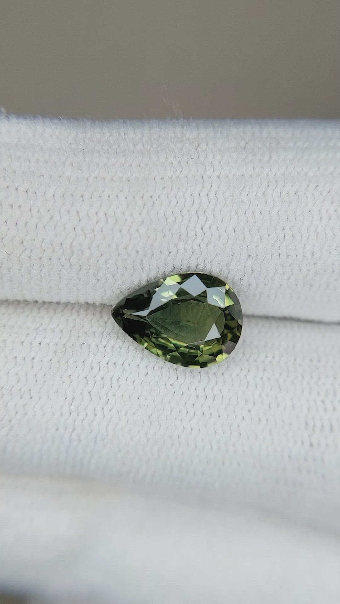 2.20 Ct. Yellowish Green Sapphire from Madagascar Size Video