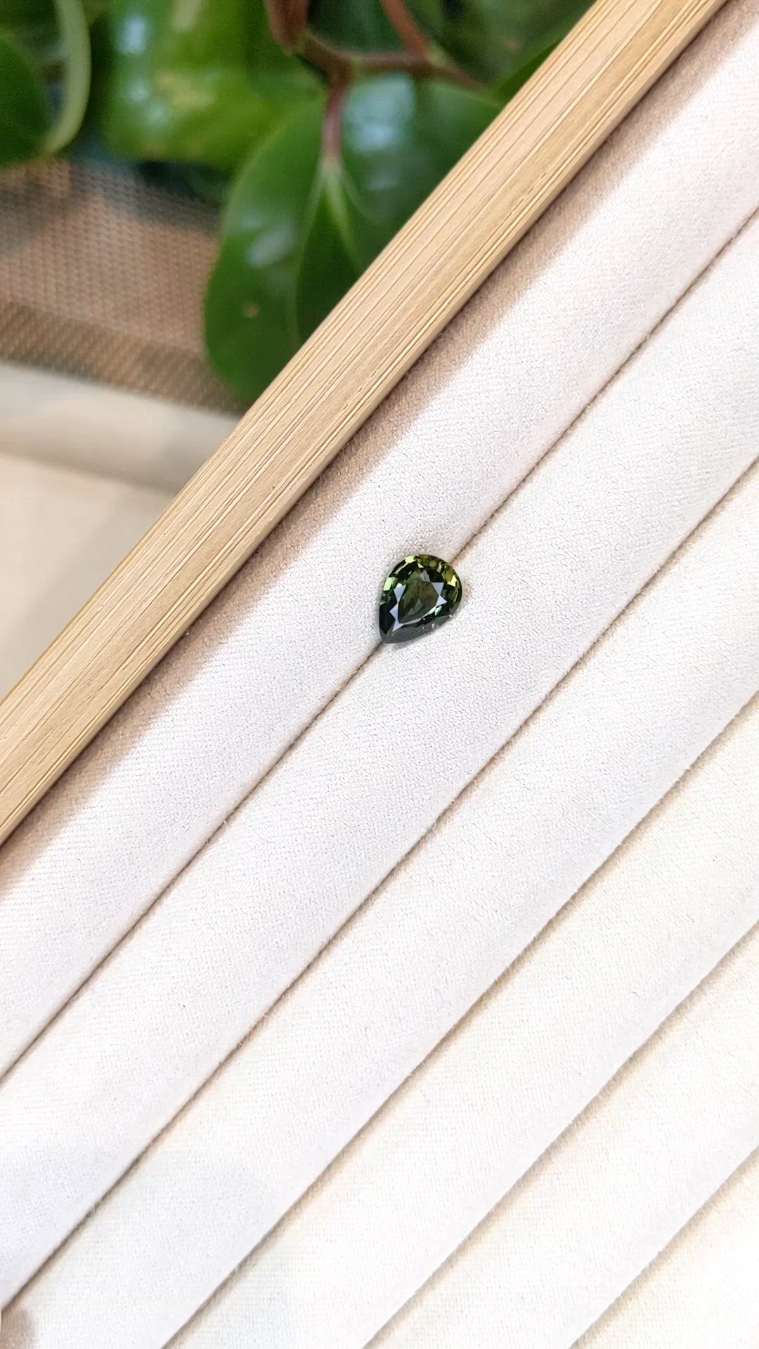 2.20 Ct. Yellowish Green Sapphire from Madagascar Size Video
