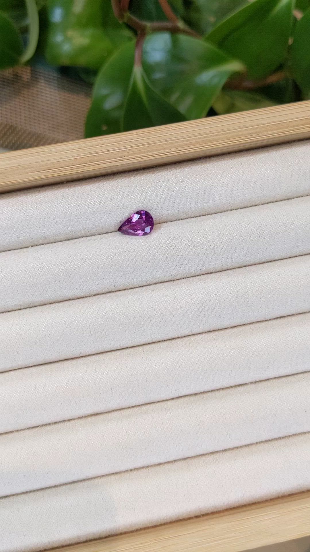 1.77 Ct. Pinkish Purple Sapphire from Madagascar Size Video