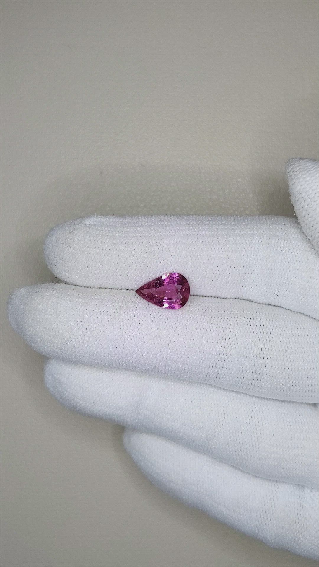 1.77 Ct. Pinkish Purple Sapphire from Madagascar Size Video