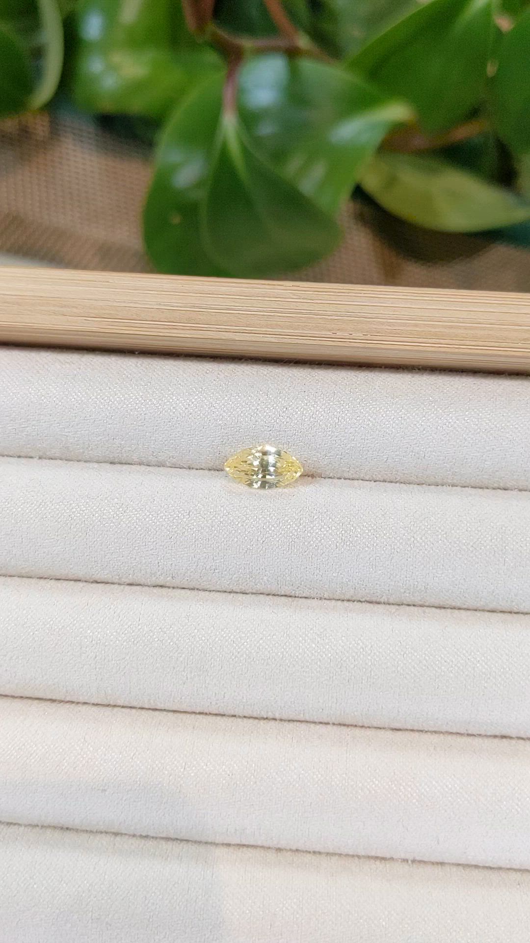2.08 Ct. Yellow Sapphire from Ceylon (Sri Lanka) Size Video