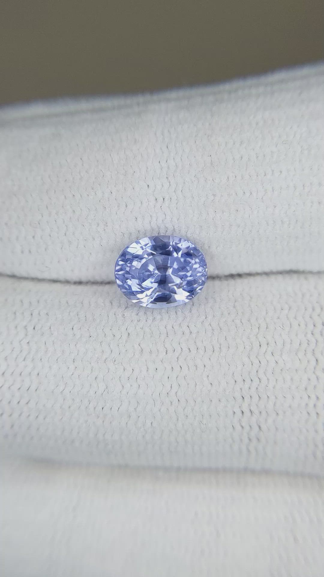 2.57 Ct. Blue Sapphire from Ceylon (Sri Lanka) Size Video
