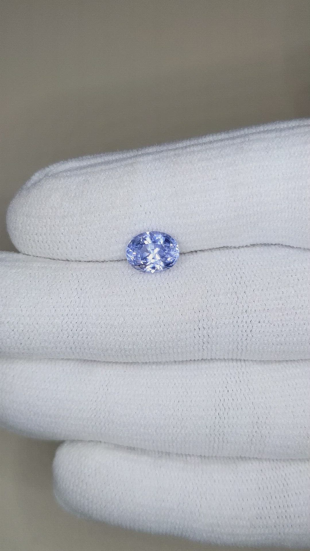 2.57 Ct. Blue Sapphire from Ceylon (Sri Lanka) Size Video