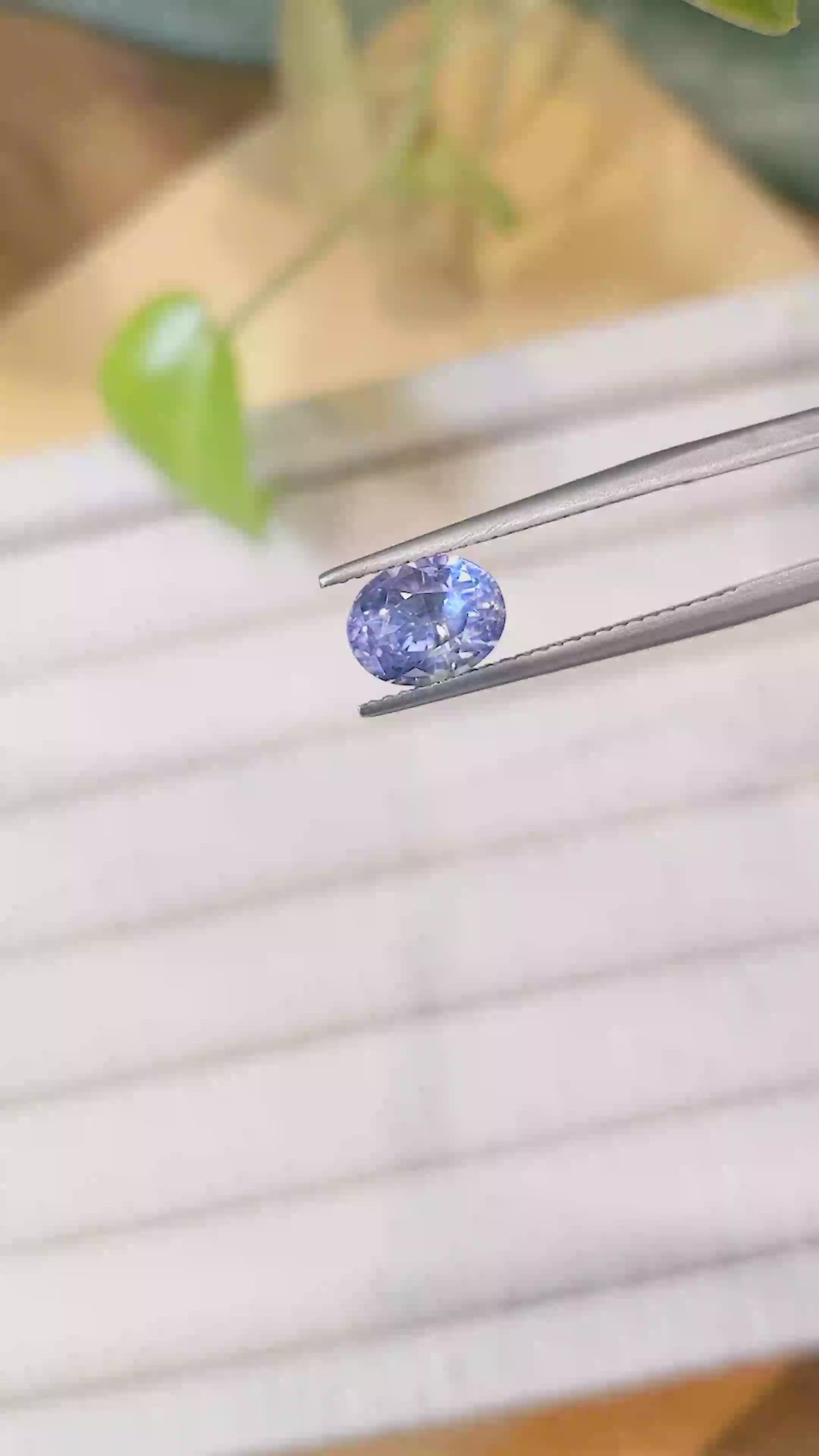 2.57 Ct. Blue Sapphire from Ceylon (Sri Lanka) Size Video