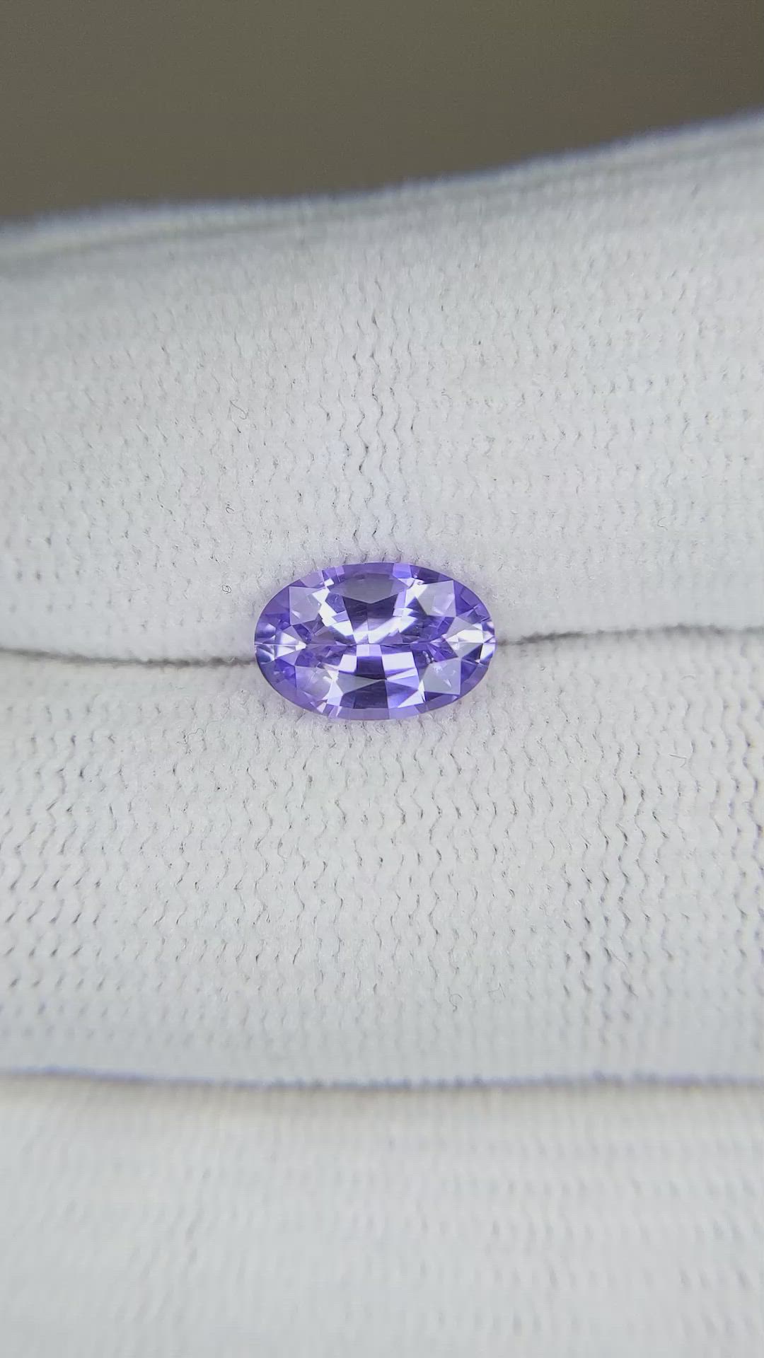 1.67 Ct. Violet Sapphire from Ceylon (Sri Lanka) Size Video