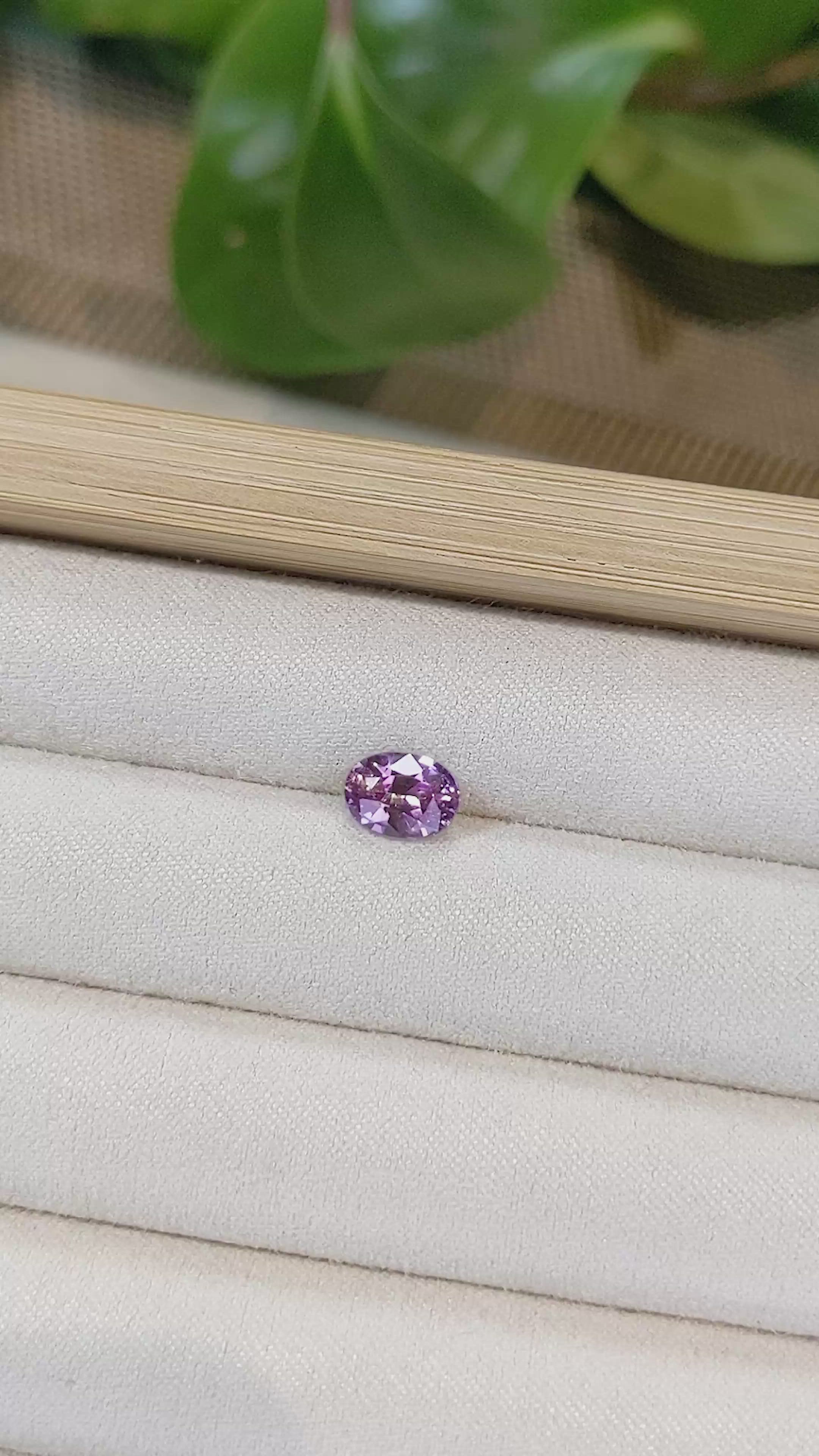 2.03 Ct. Purple Sapphire from Madagascar Size Video