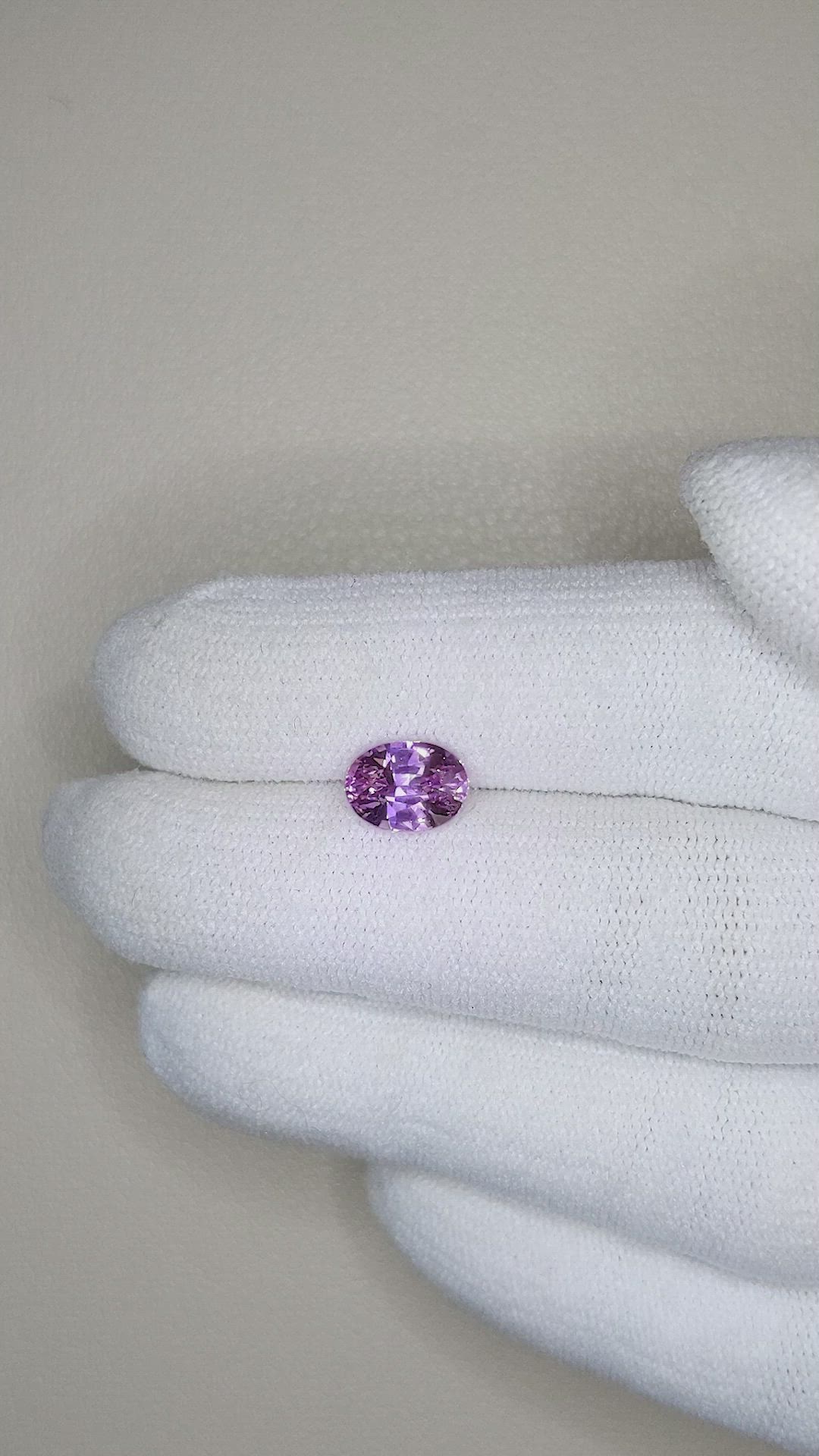 2.03 Ct. Purple Sapphire from Madagascar Size Video